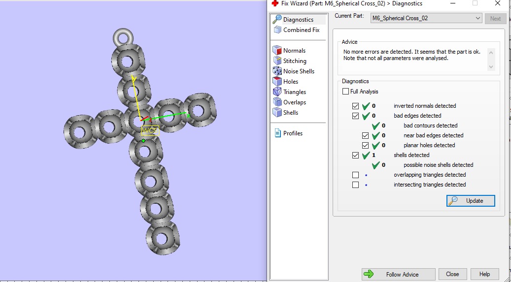 Pendant  Spherical Cross 3D print model_9