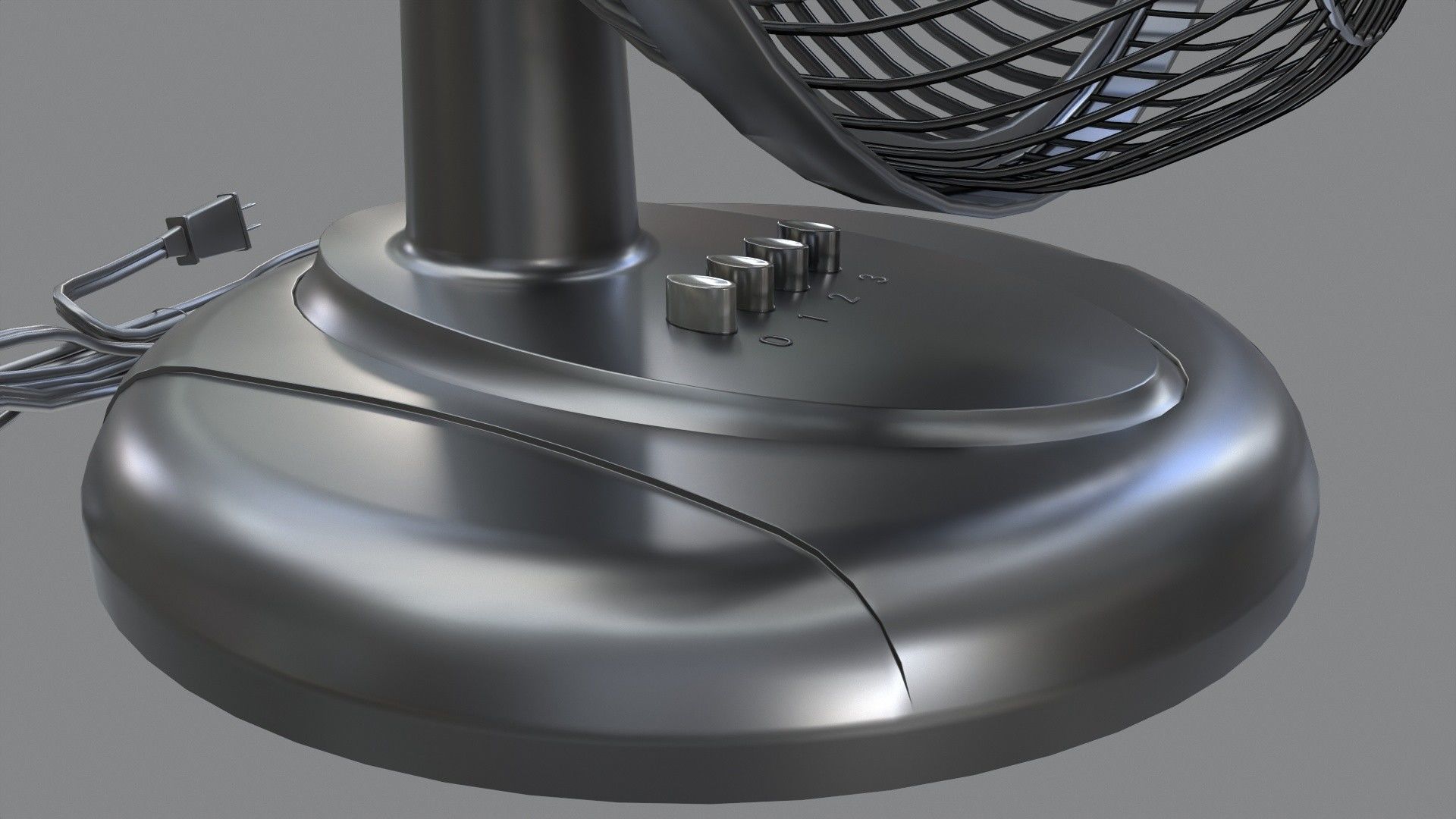 Tabletop Fan 3D model_7