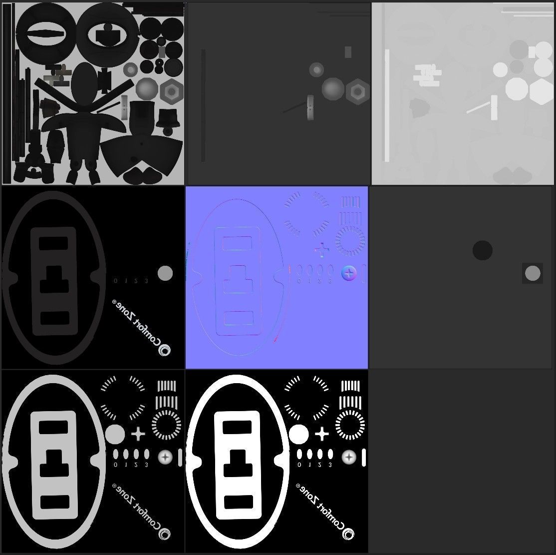 Tabletop Fan 3D model_21