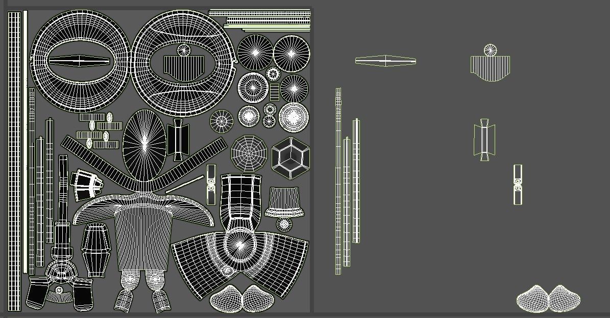 Tabletop Fan 3D model_23