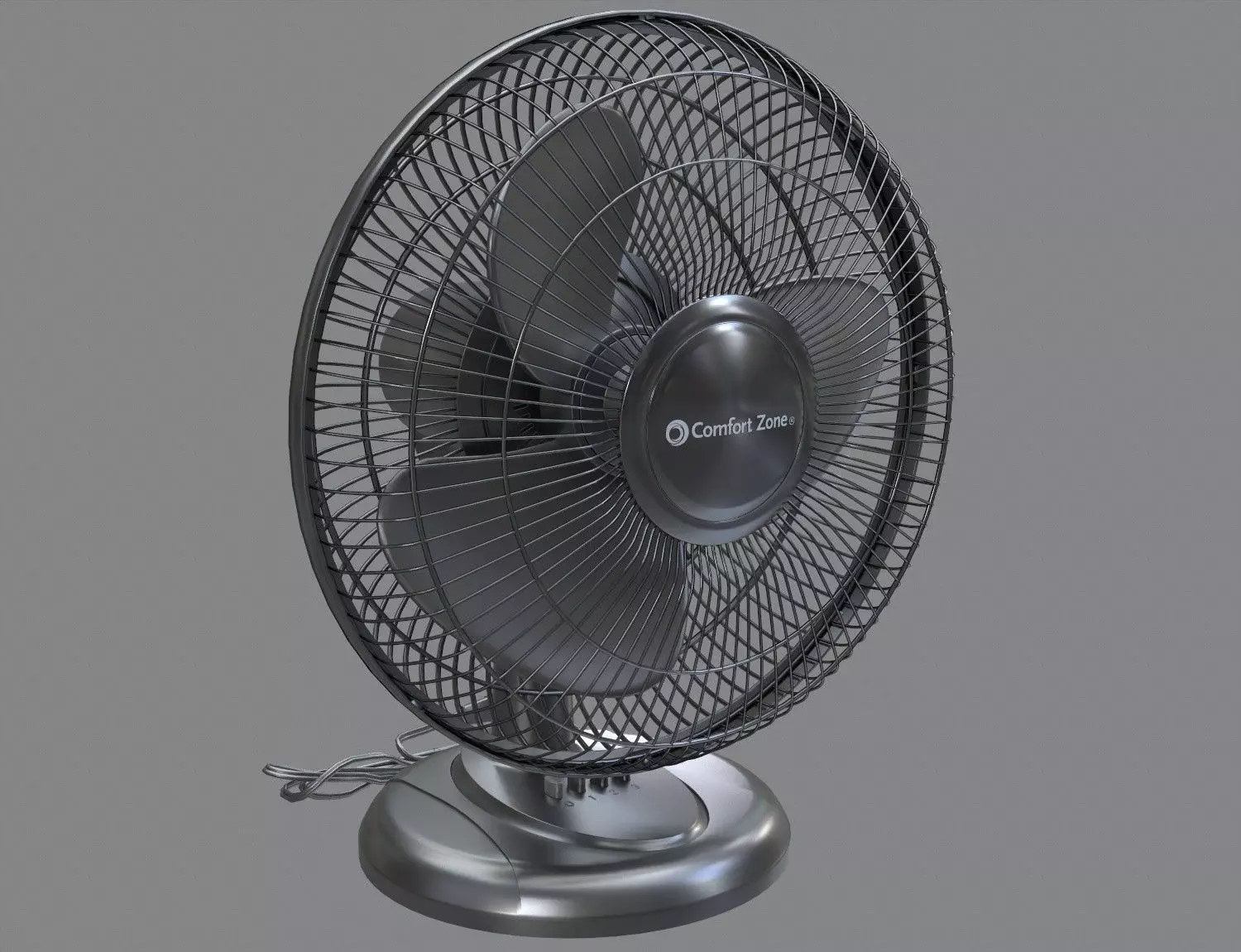 Tabletop Fan 3D model_0