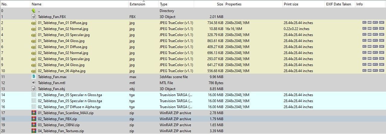 Tabletop Fan 3D model_20