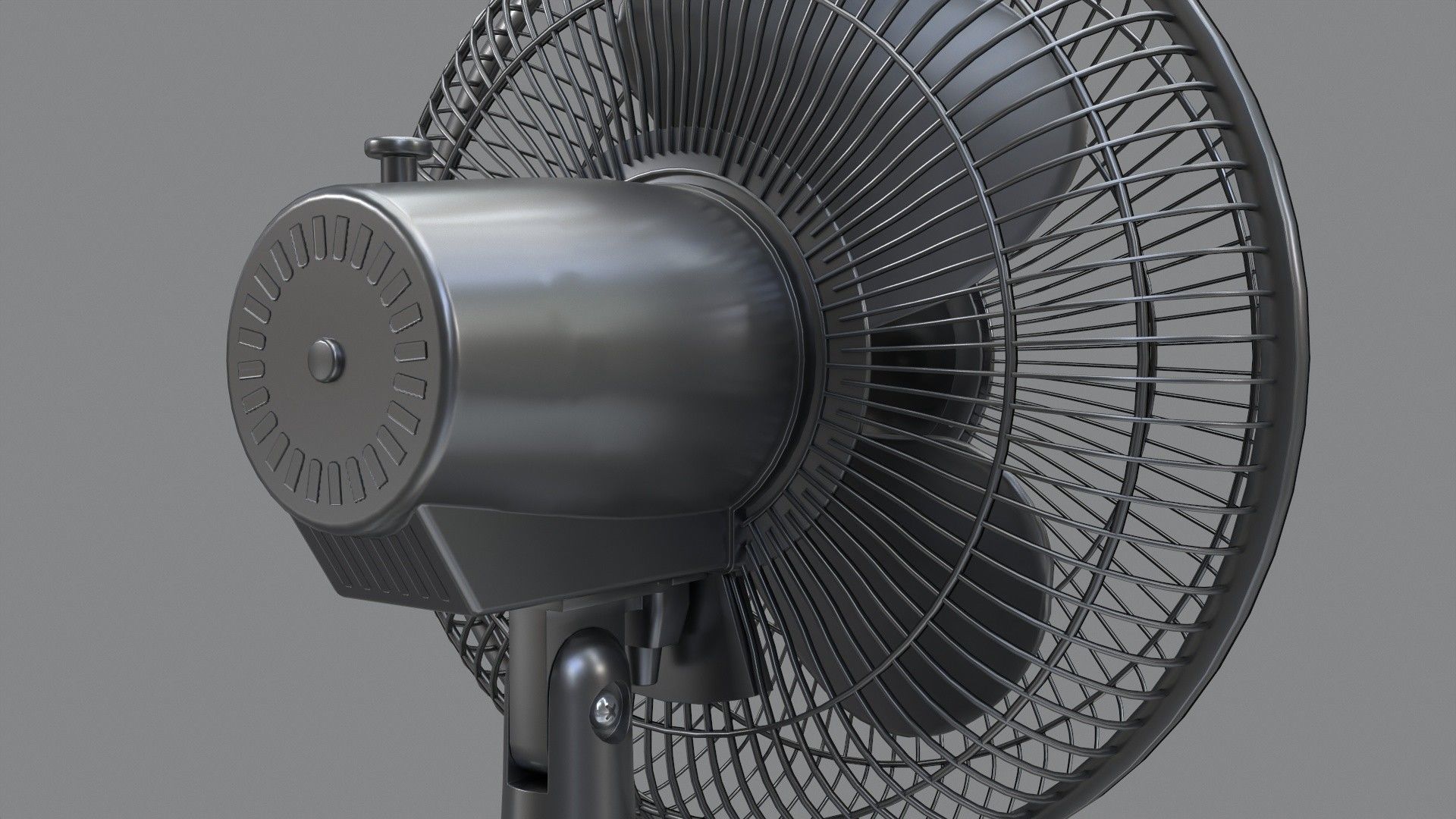Tabletop Fan 3D model_9
