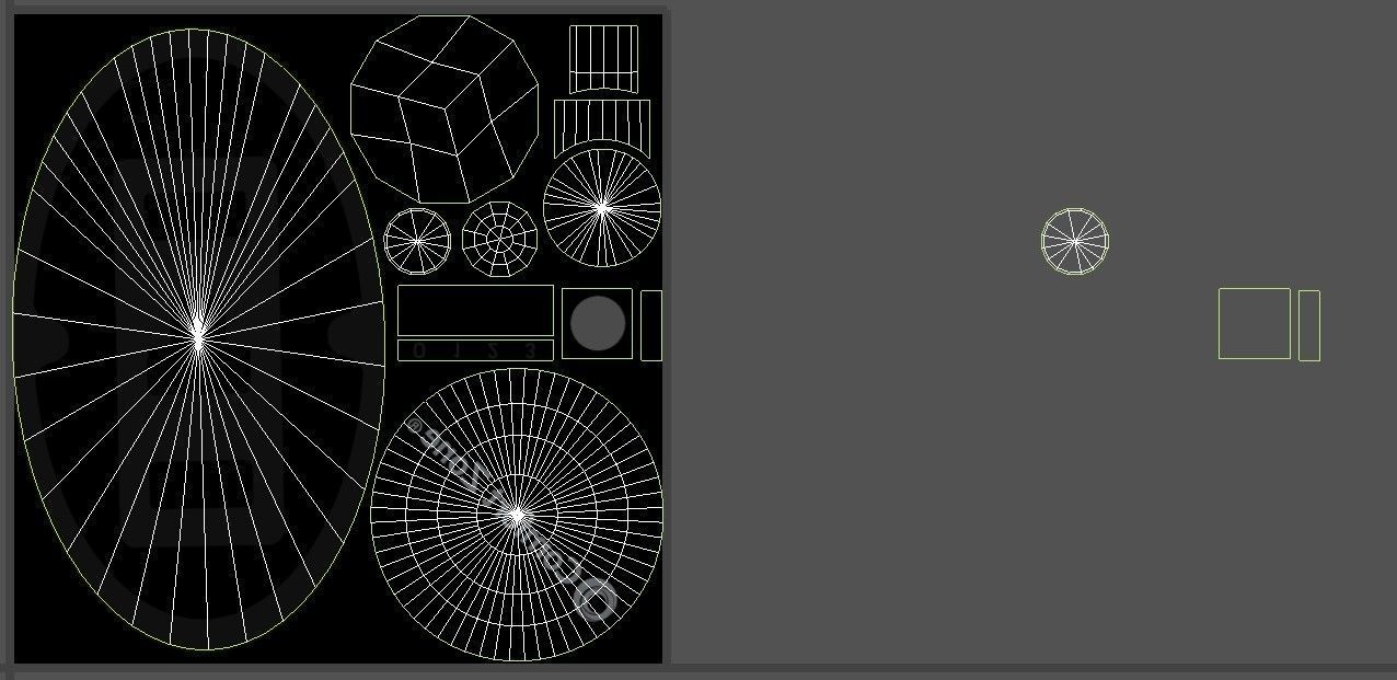 Tabletop Fan 3D model_24