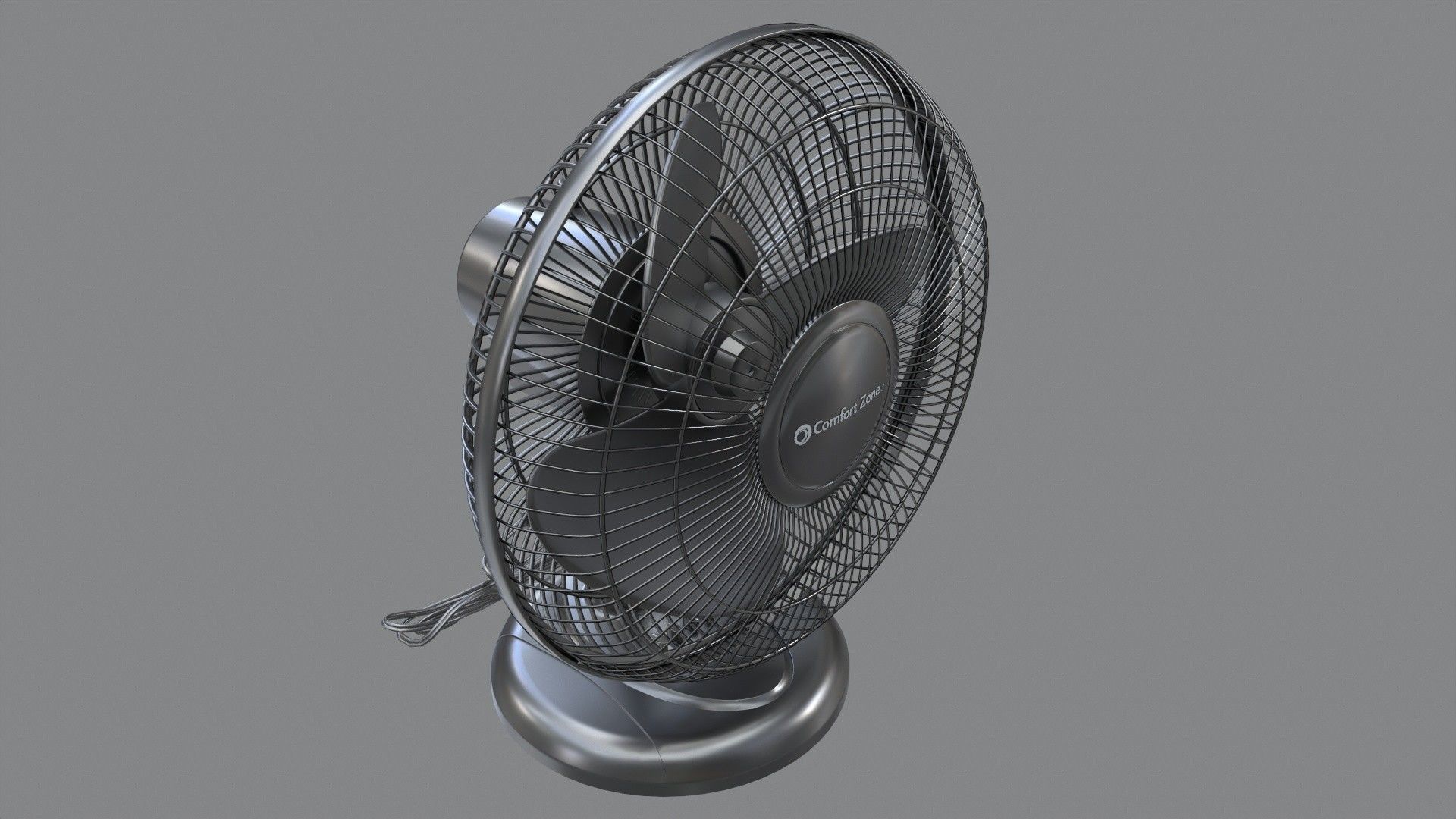 Tabletop Fan 3D model_12