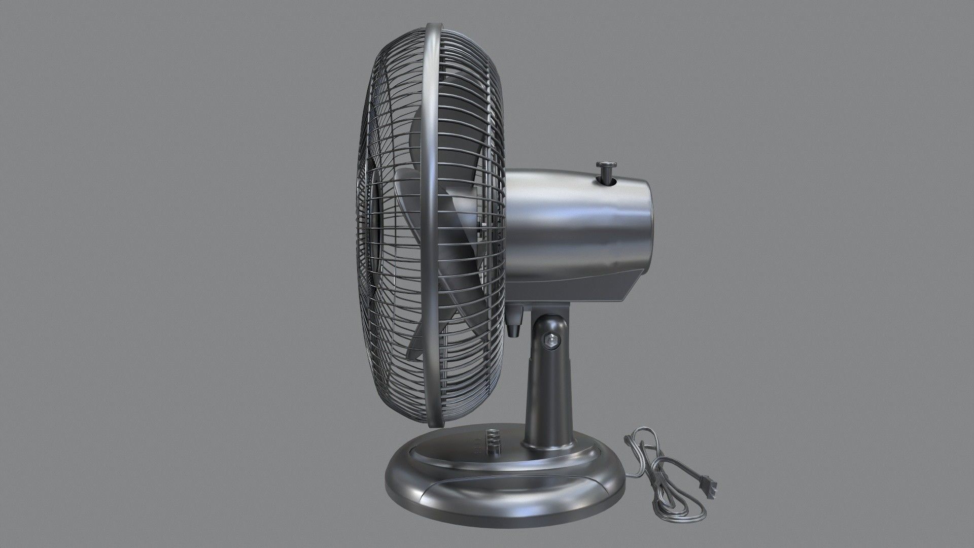 Tabletop Fan 3D model_8