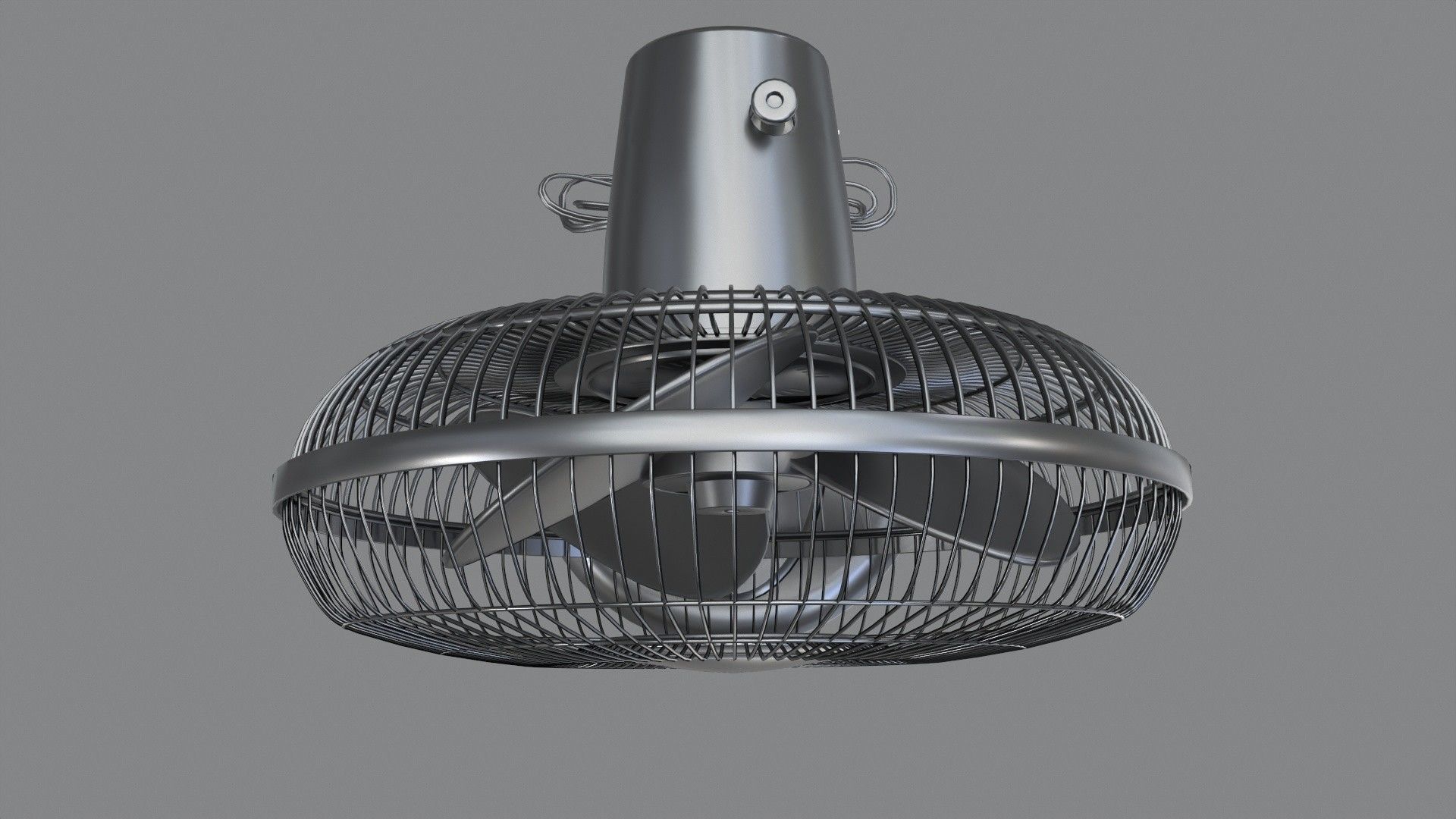 Tabletop Fan 3D model_5