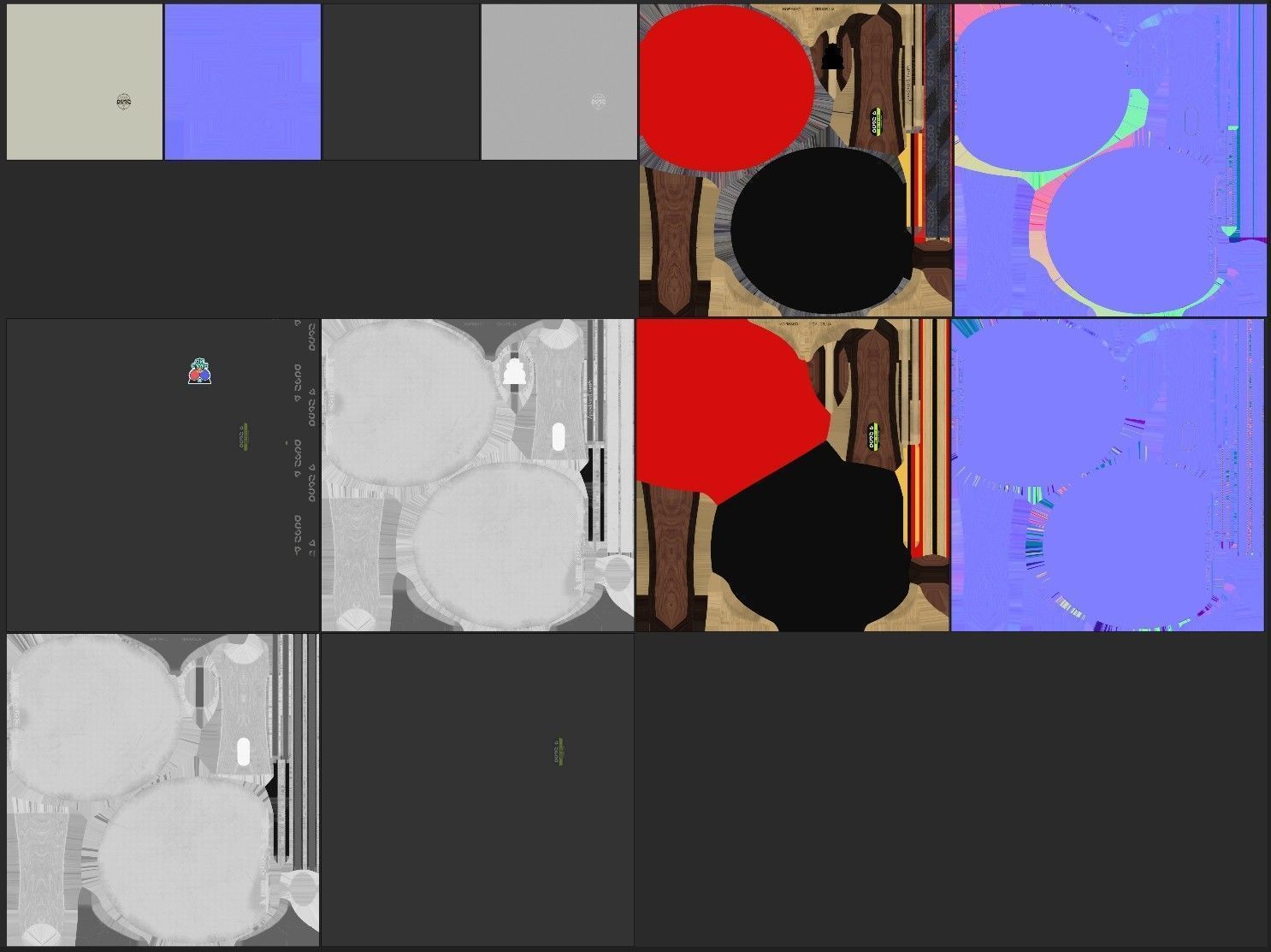 Table Tennis Bat And Ball Low-poly 3D model_18