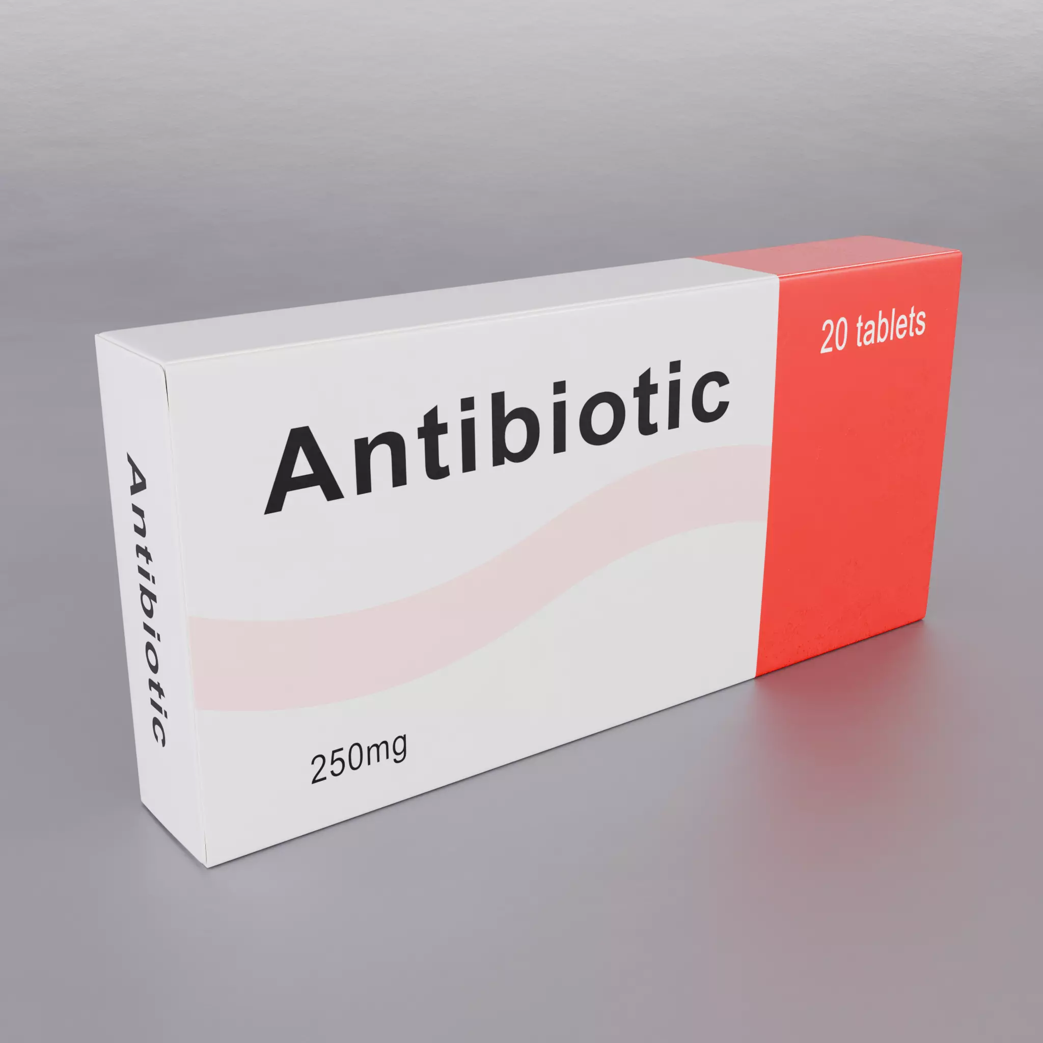Medicine Packaging Box Mockup 3D model