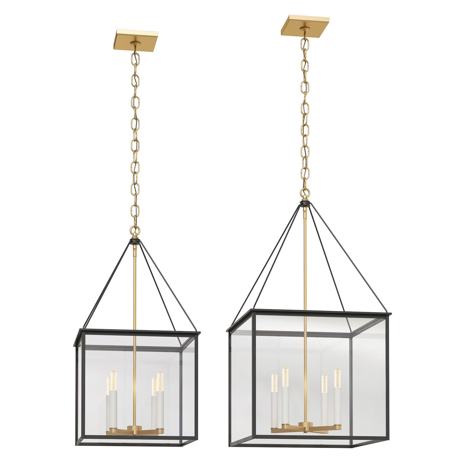 Urban Electric Chandelier Chisholm Clean 3D model_3