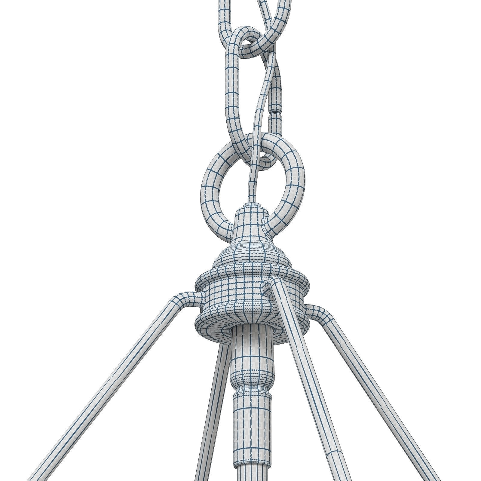 Urban Electric Chandelier Chisholm Clean 3D model_10