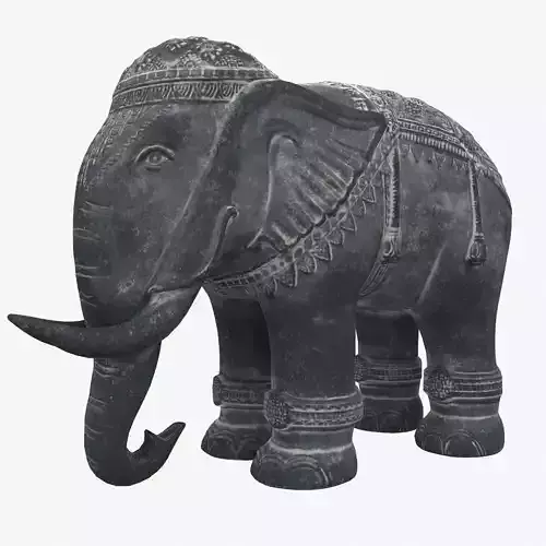 Stone Elephant Statue