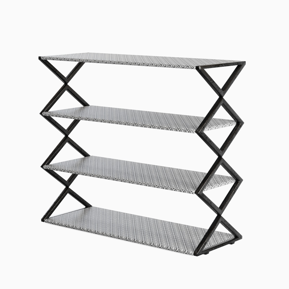 Shoe Rack 07 Low-poly 3D model_1
