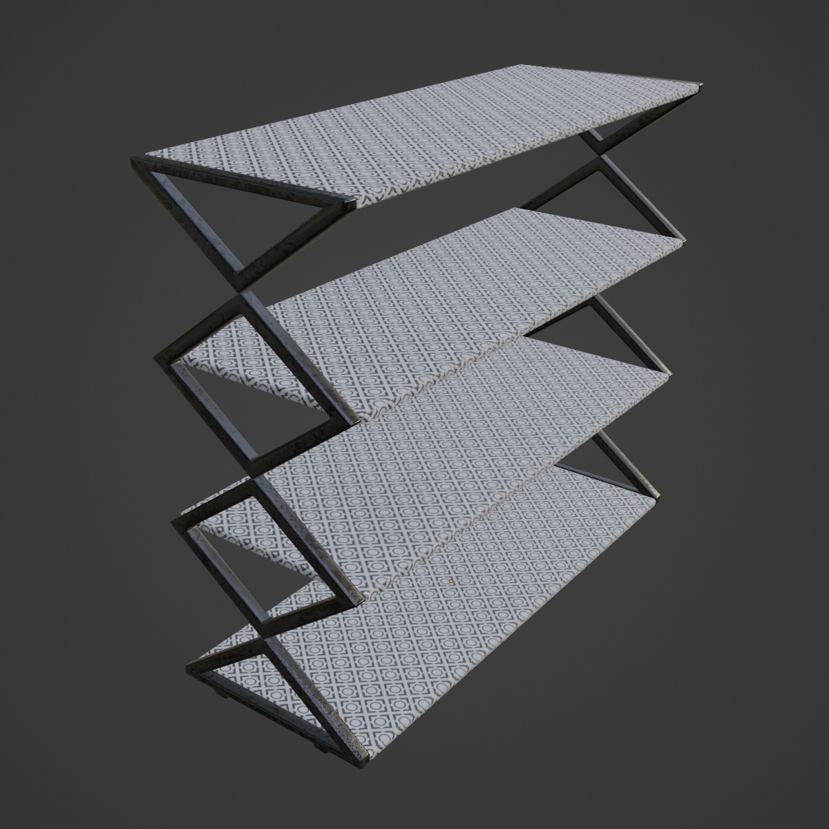 Shoe Rack 07 Low-poly 3D model_6