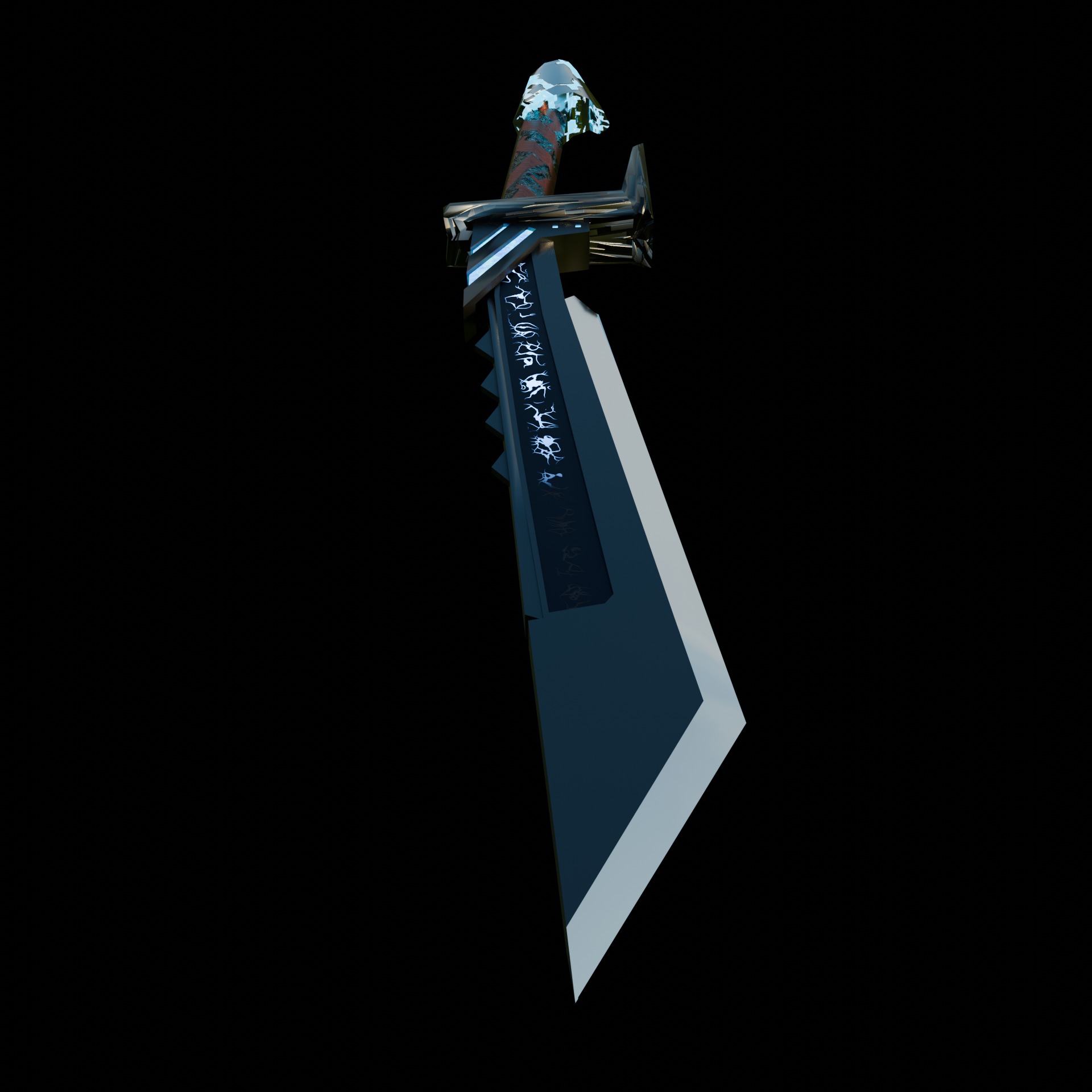 Fantasy Swords Low-poly 3D model_8