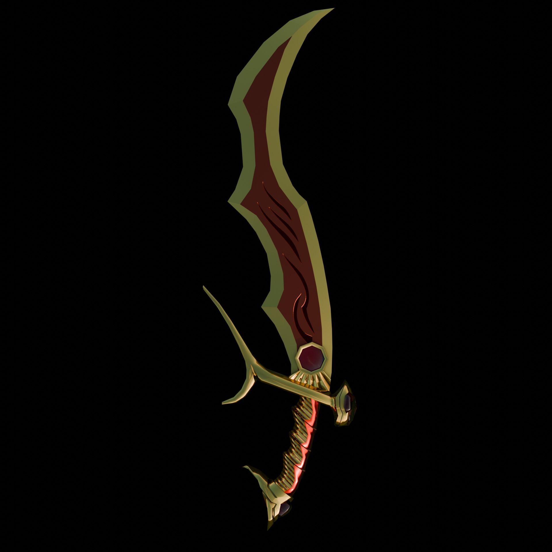 Fantasy Swords Low-poly 3D model_1