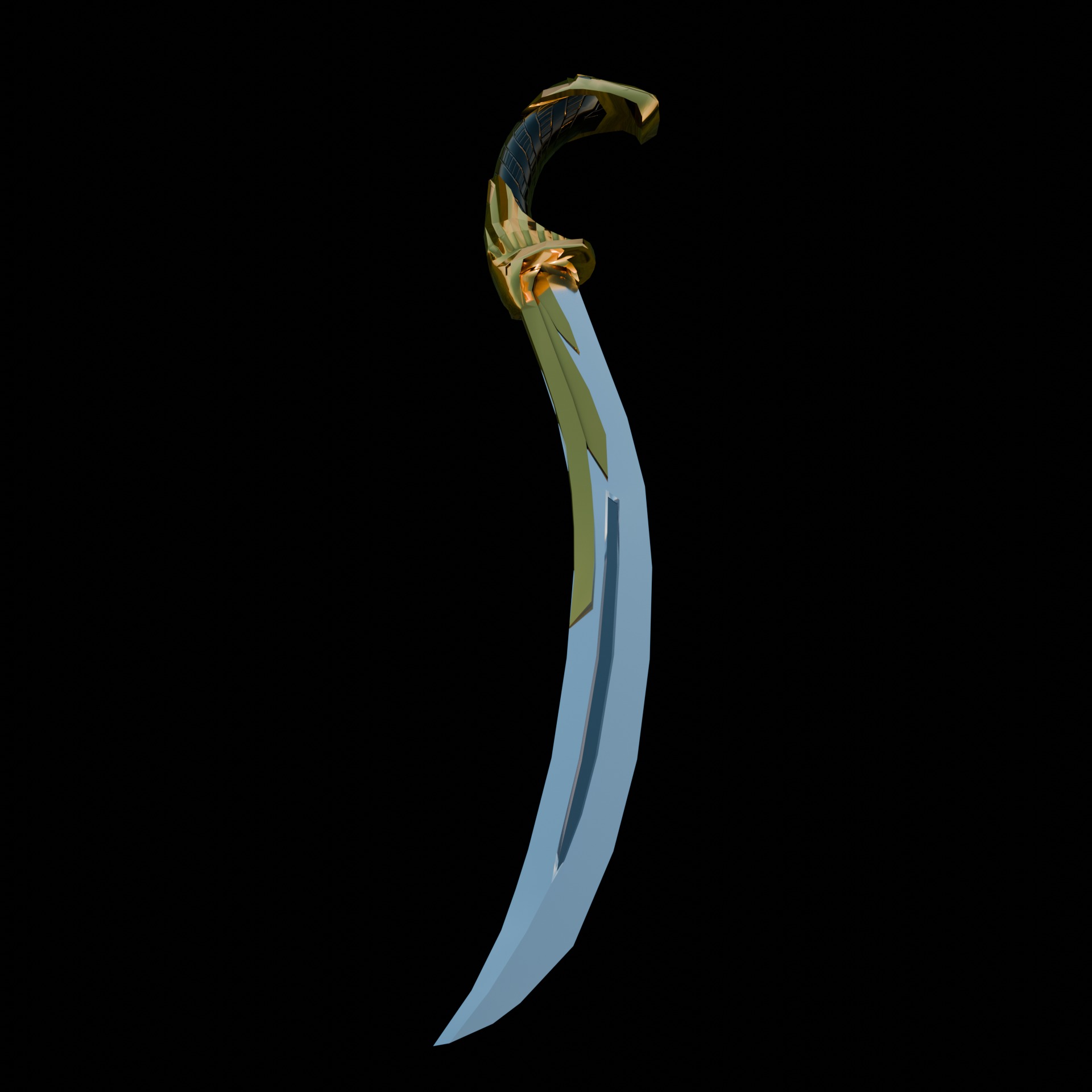 Fantasy Swords Low-poly 3D model_5