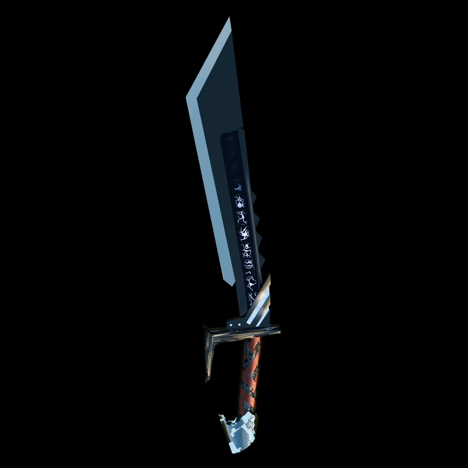 Fantasy Swords Low-poly 3D model_11
