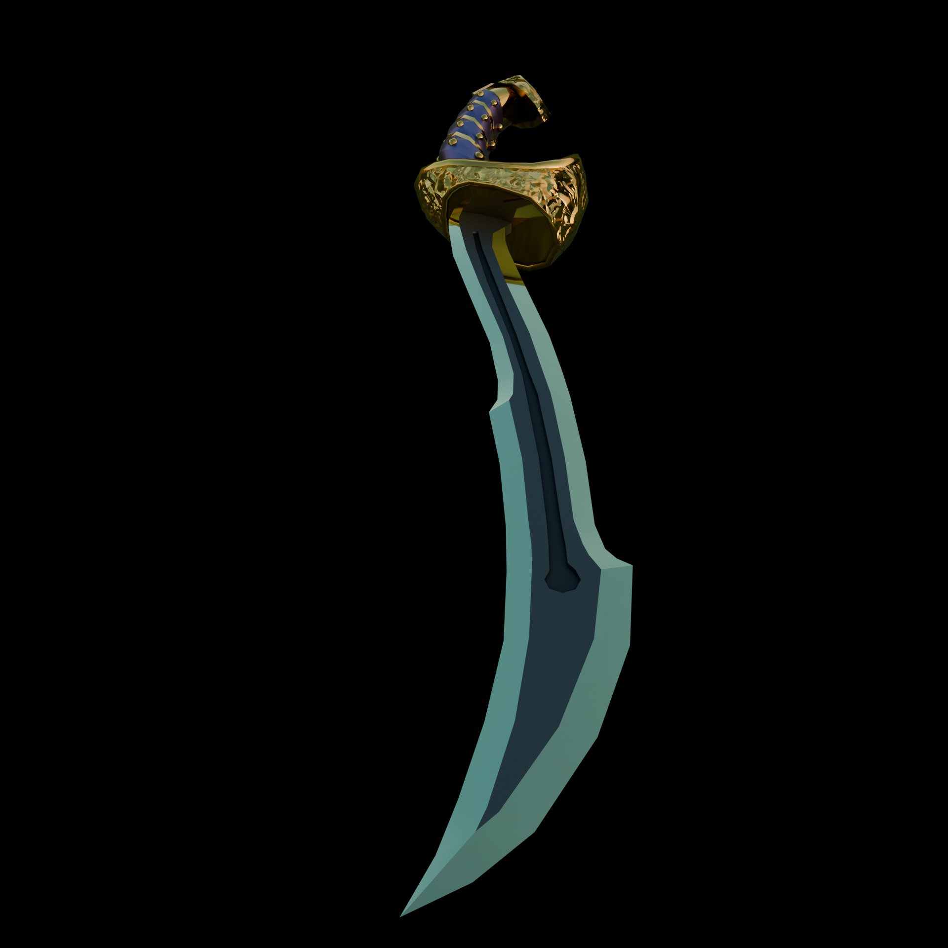 Fantasy Swords Low-poly 3D model_6