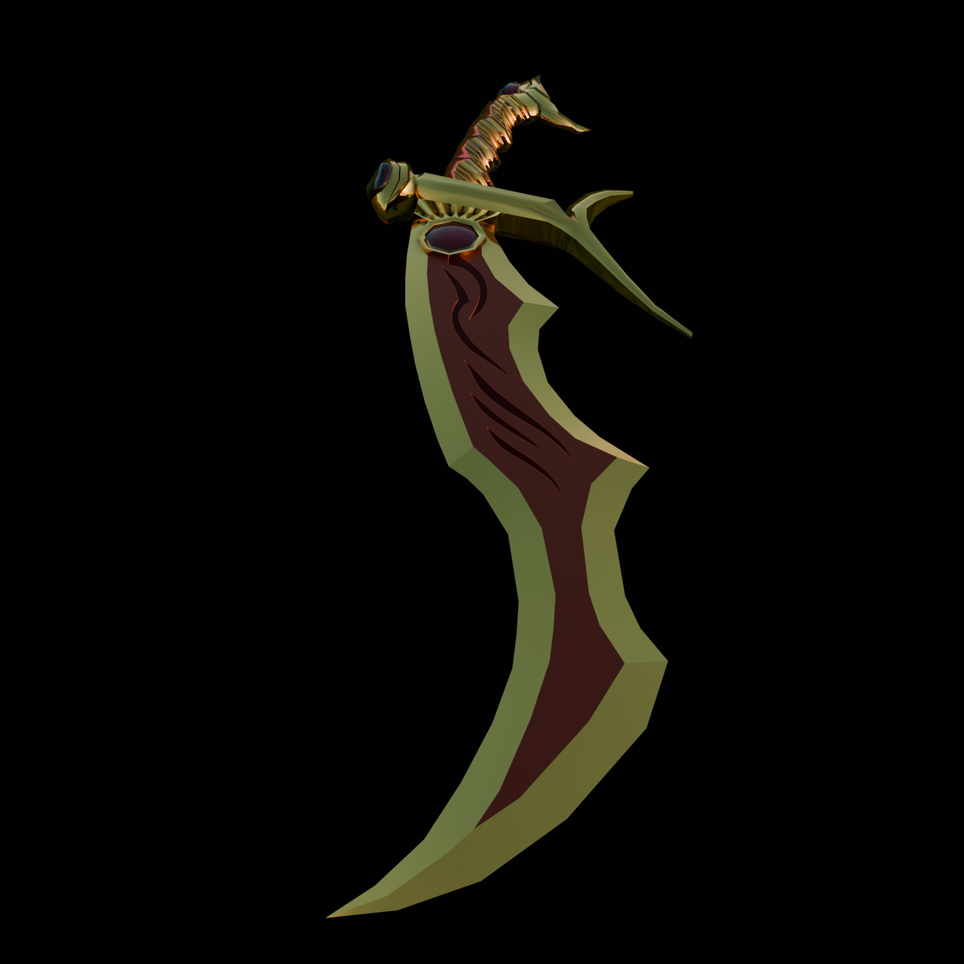 Fantasy Swords Low-poly 3D model_7
