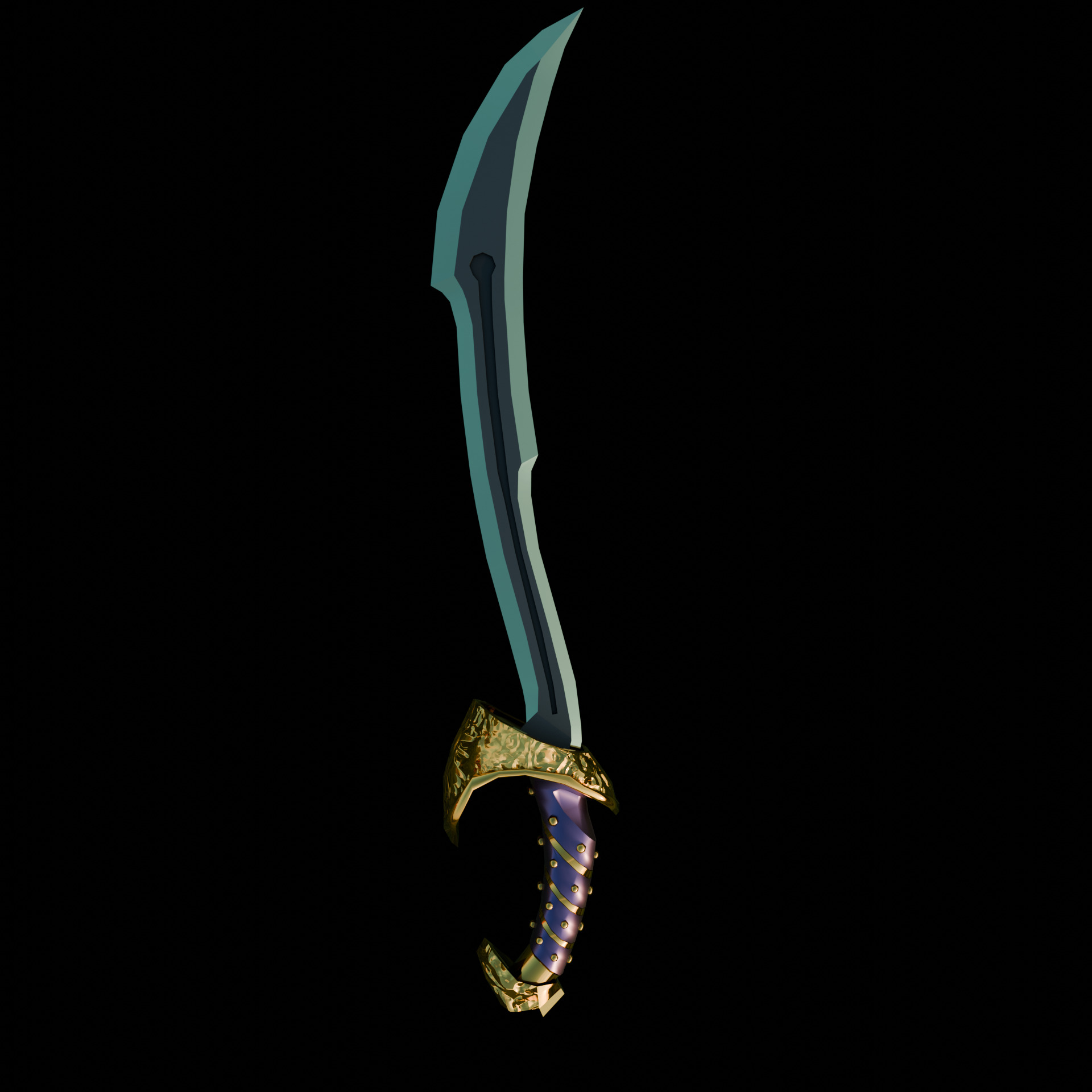 Fantasy Swords Low-poly 3D model_2