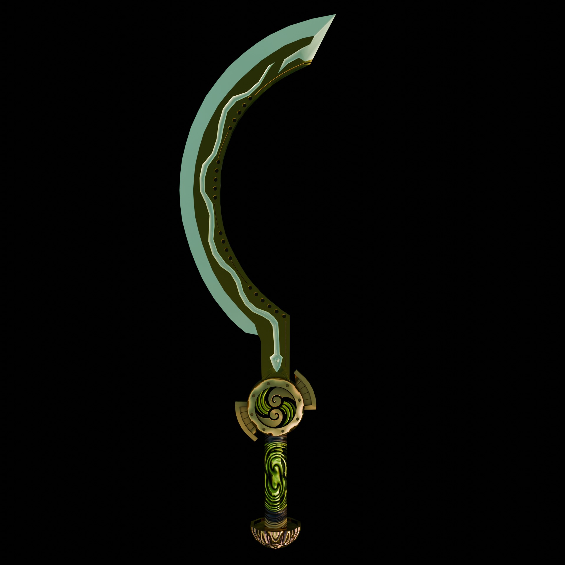 Fantasy Swords Low-poly 3D model_10