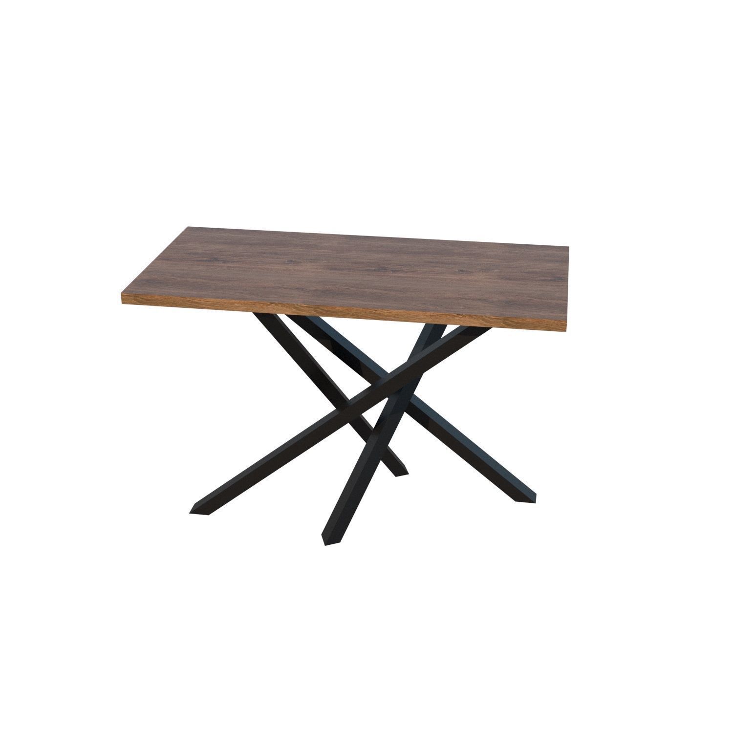 Stylish and Sturdy Loft-Style Table 3D model_3