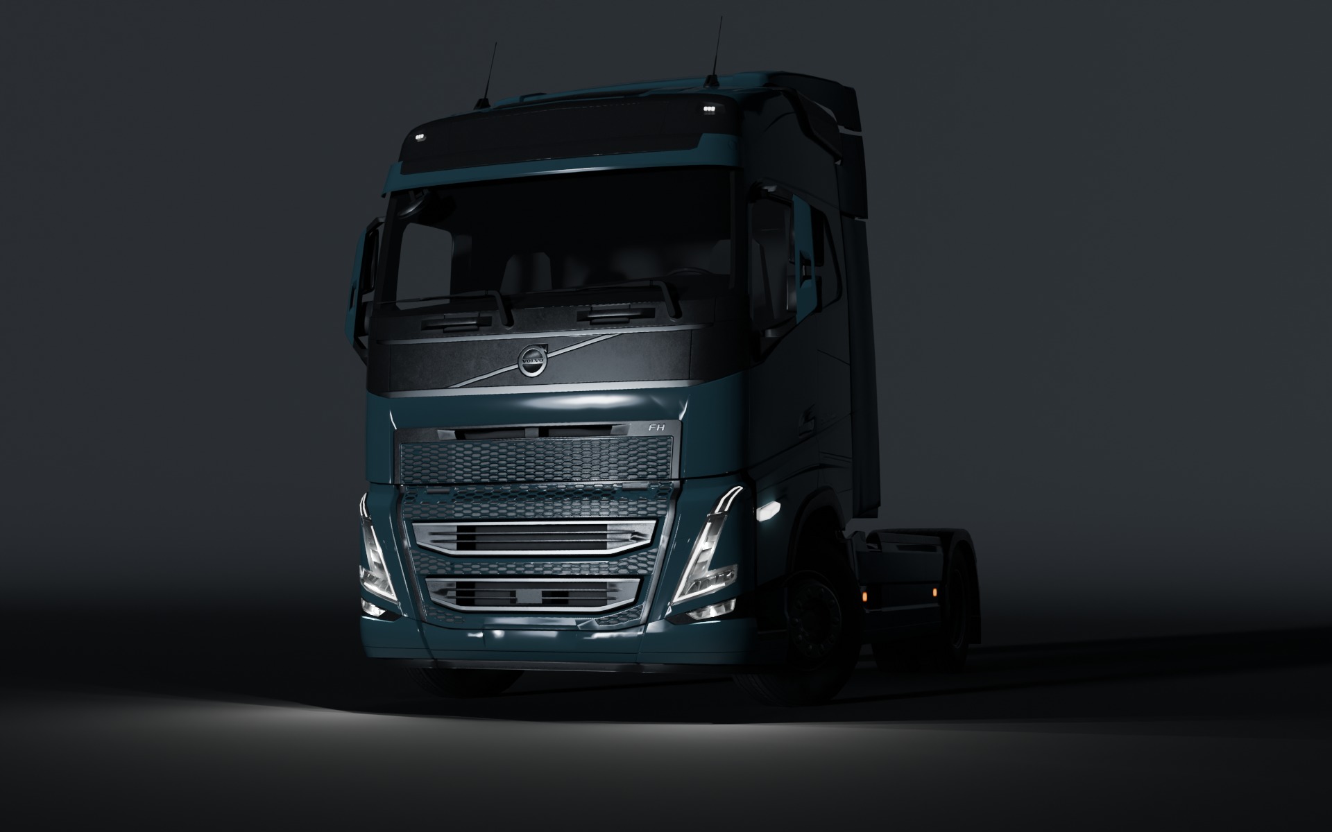 Volvo FH 2022 lowpoly Low-poly 3D model_9