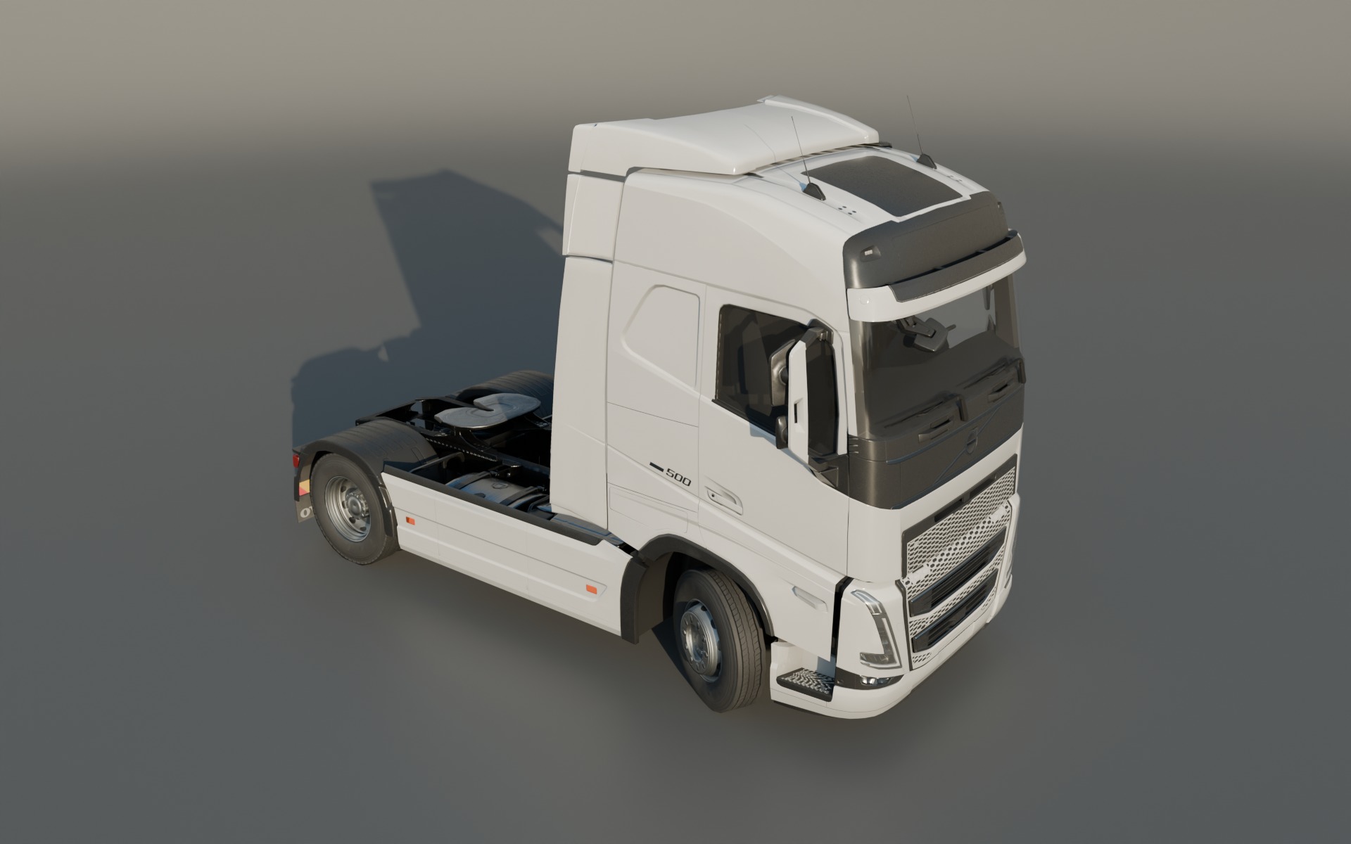 Volvo FH 2022 lowpoly Low-poly 3D model_7