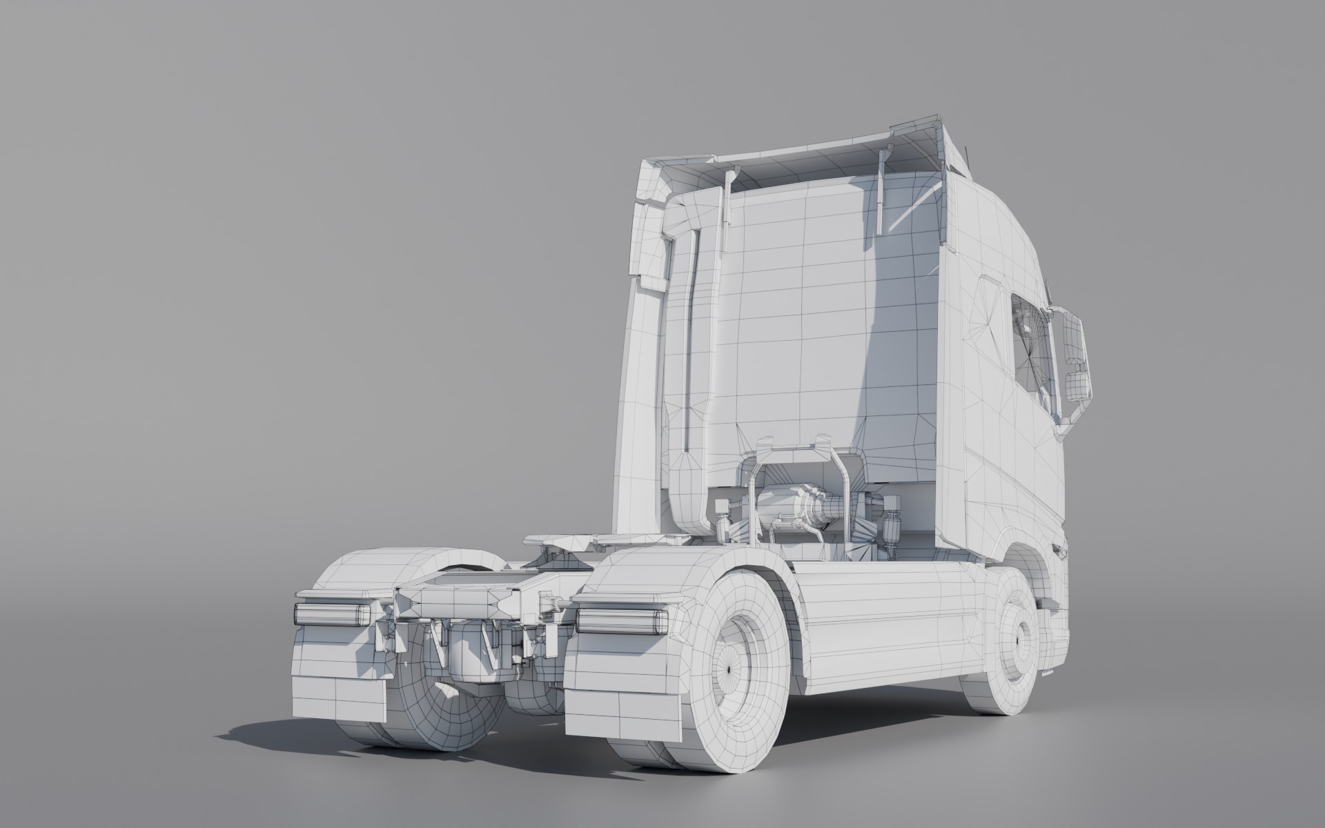 Volvo FH 2022 lowpoly Low-poly 3D model_12