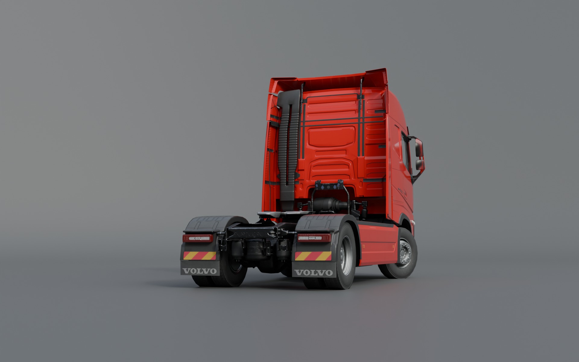 Volvo FH 2022 lowpoly Low-poly 3D model_3
