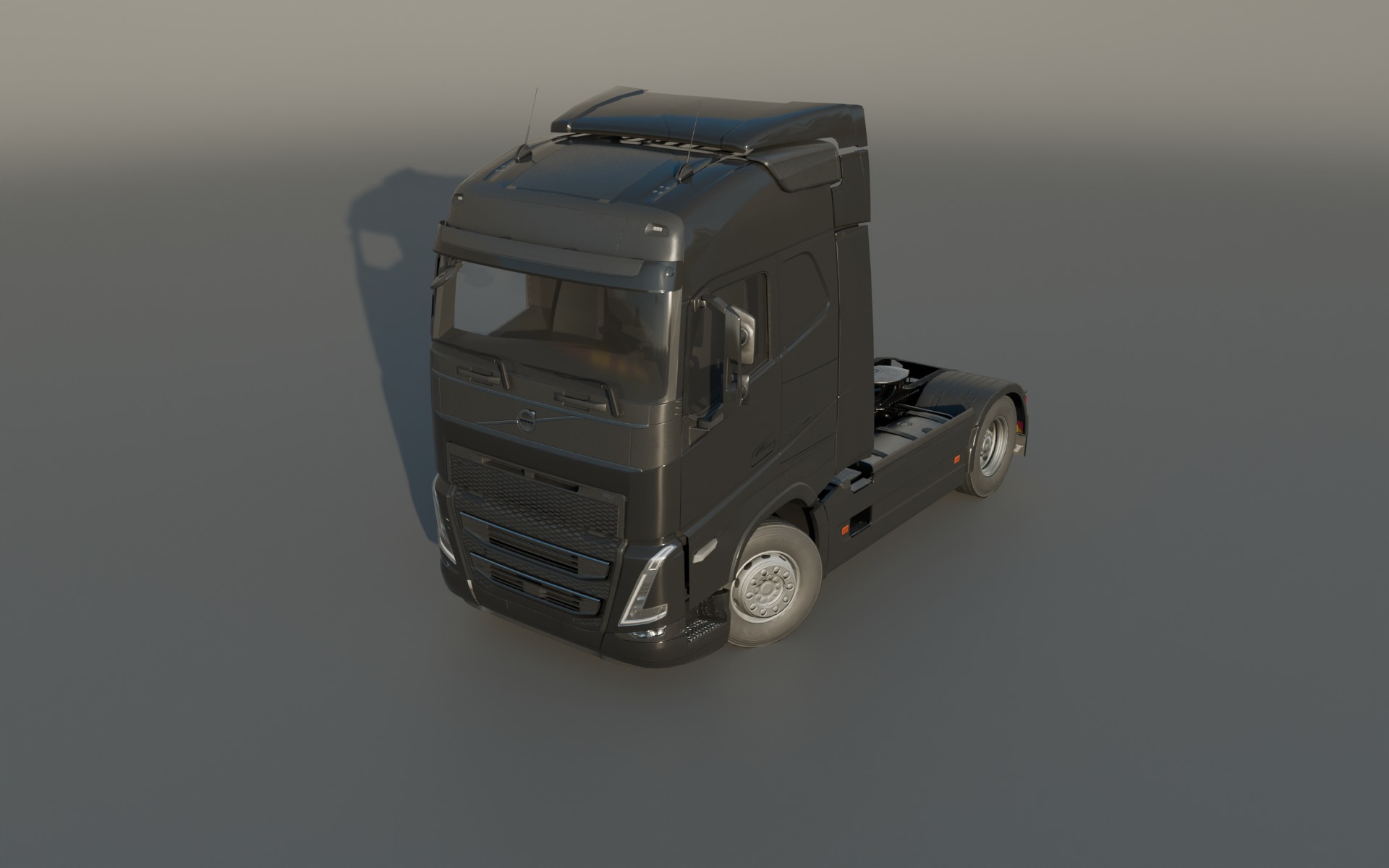 Volvo FH 2022 lowpoly Low-poly 3D model_8