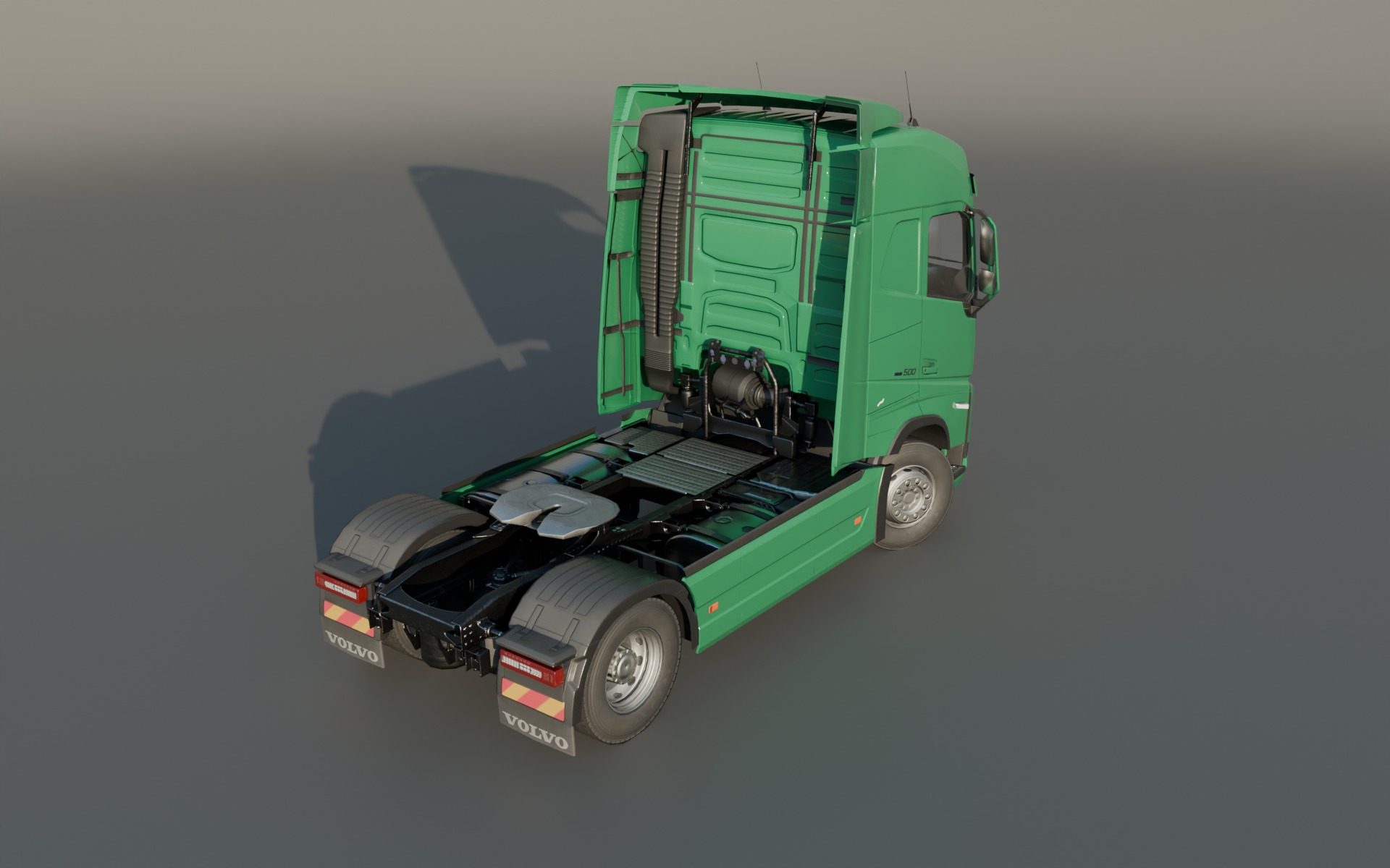 Volvo FH 2022 lowpoly Low-poly 3D model_6