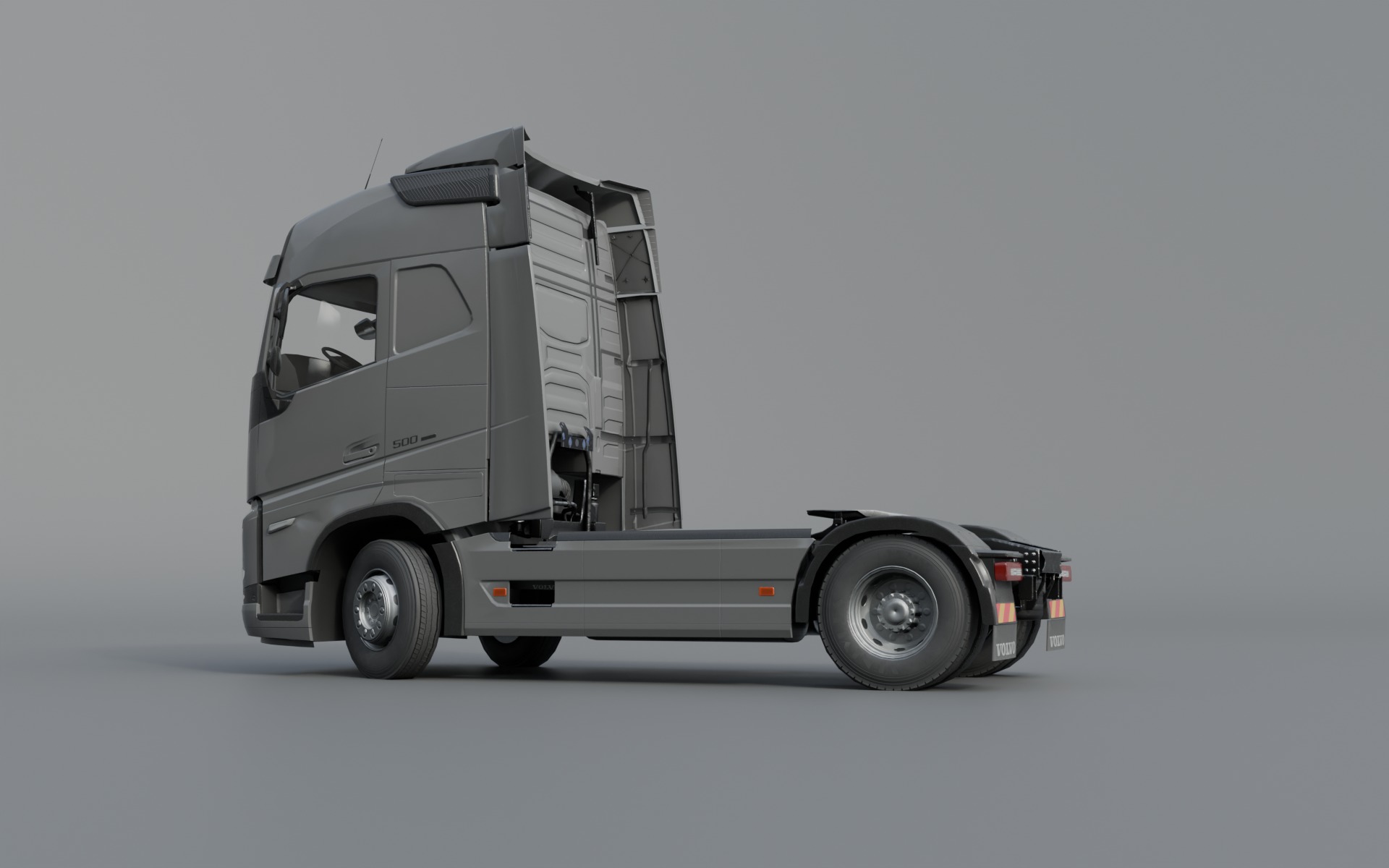 Volvo FH 2022 lowpoly Low-poly 3D model_2
