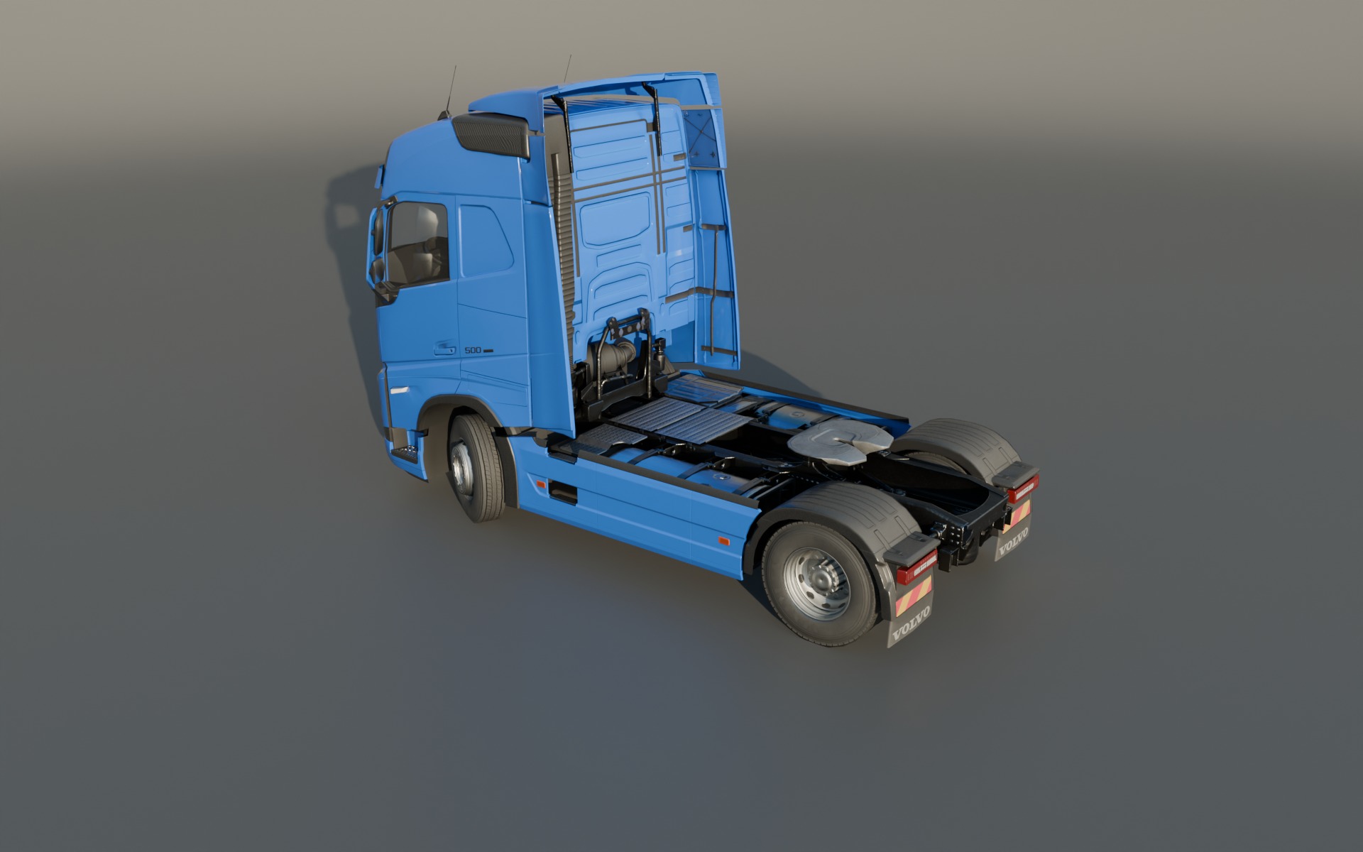 Volvo FH 2022 lowpoly Low-poly 3D model_5