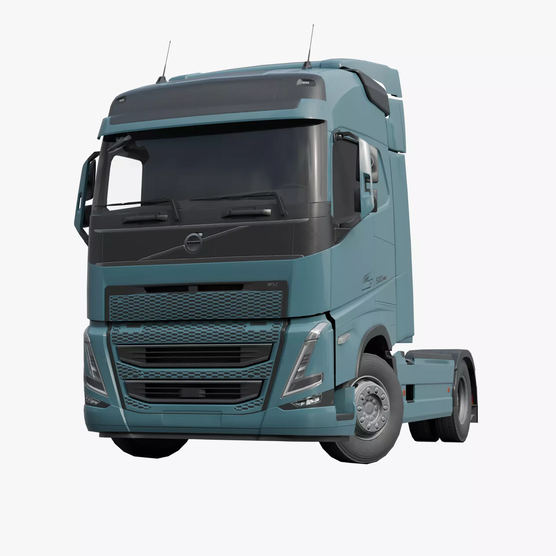 Volvo FH 2022 lowpoly Low-poly 3D model_0