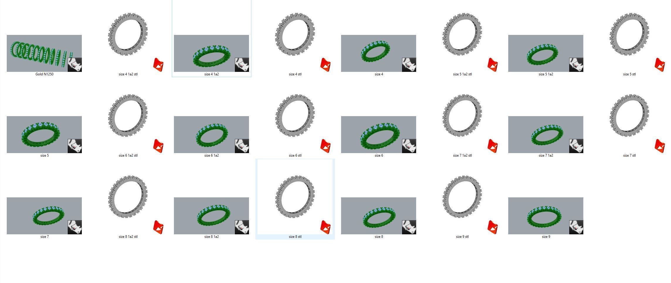 Gold N1250 3D print model_6