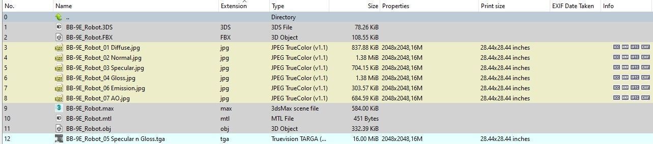 Star Wars BB-9E Robot Droid Black Low-poly 3D model_18