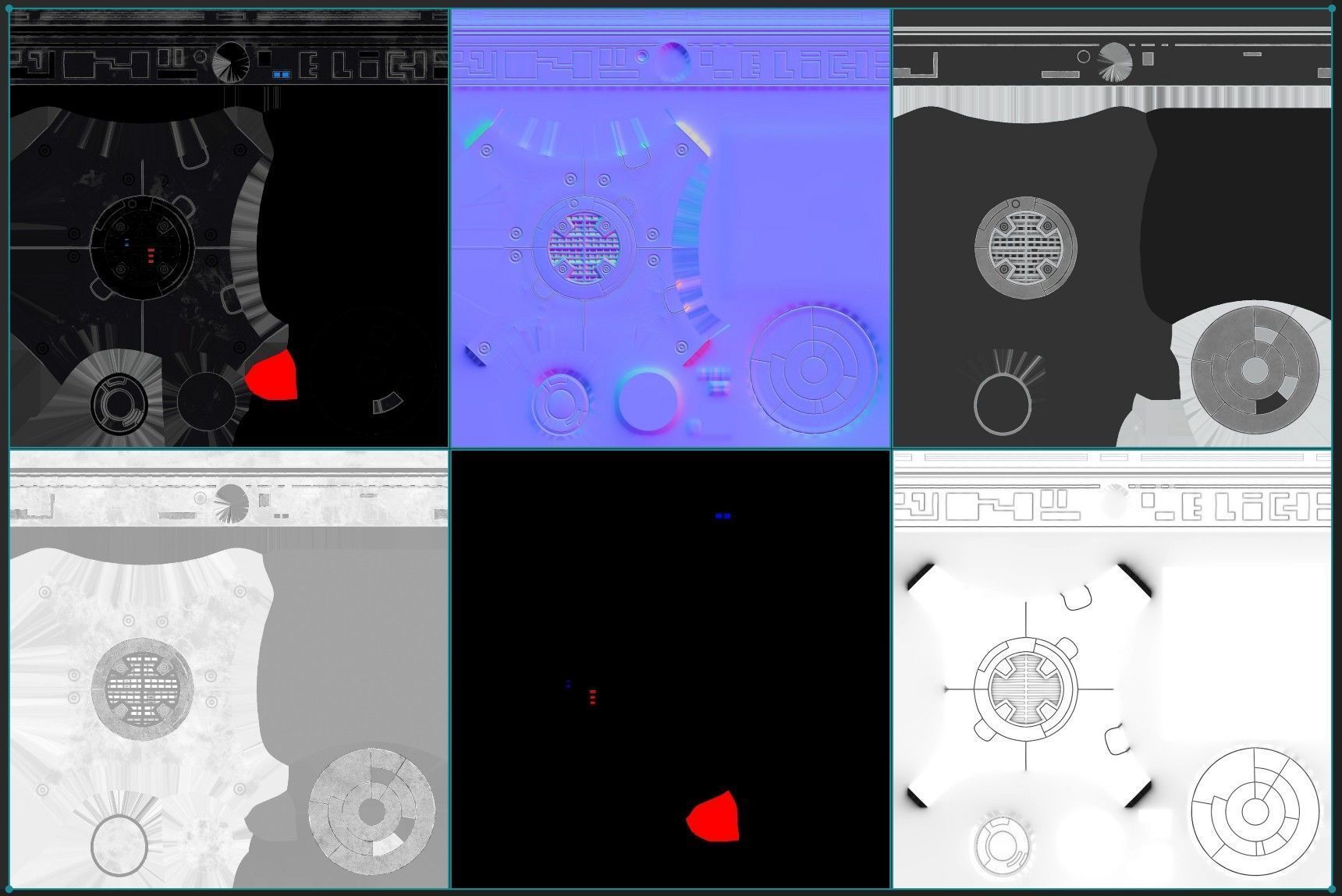 Star Wars BB-9E Robot Droid Black Low-poly 3D model_19