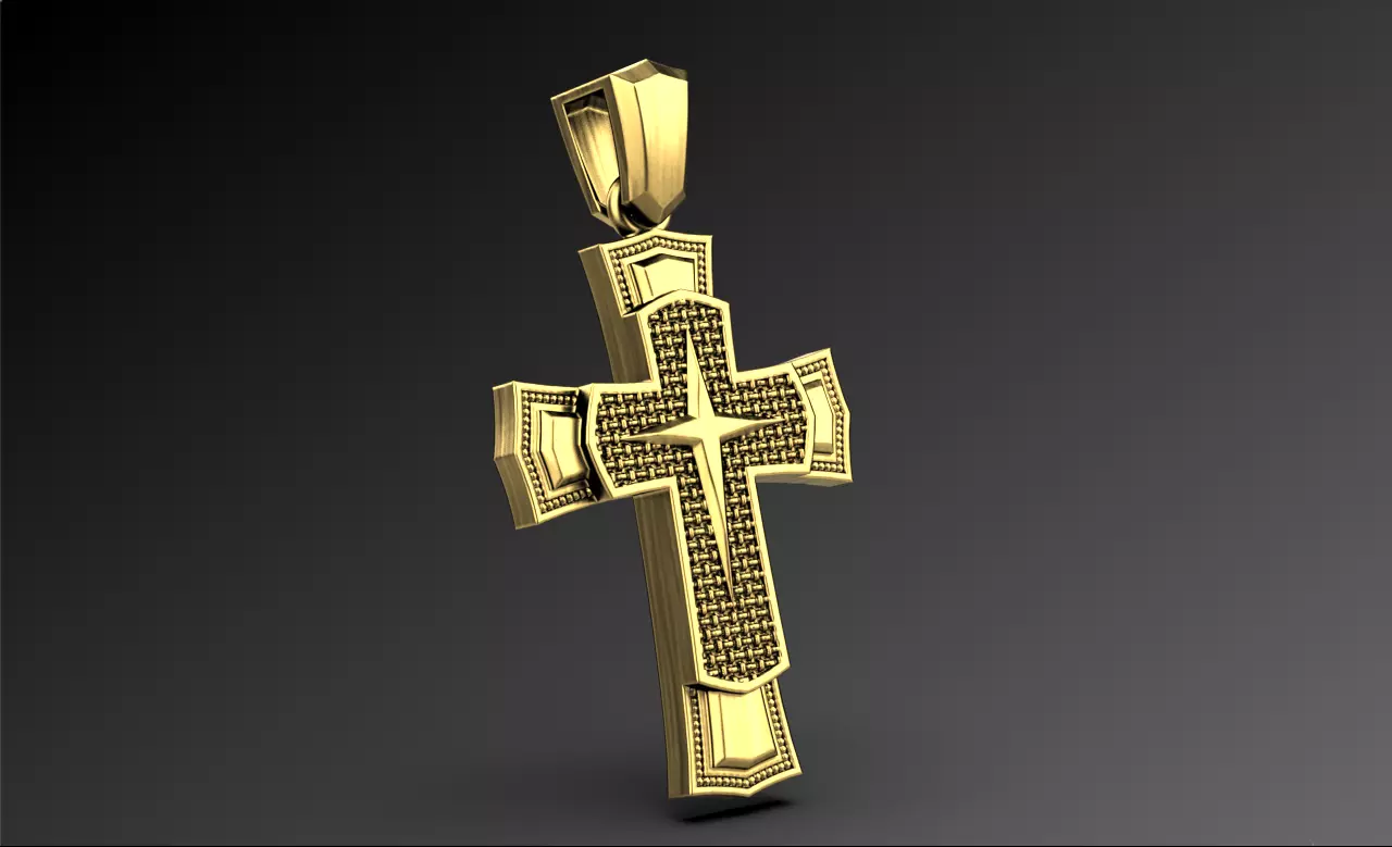 cross pendant 160124 orthodox 3D print model_0