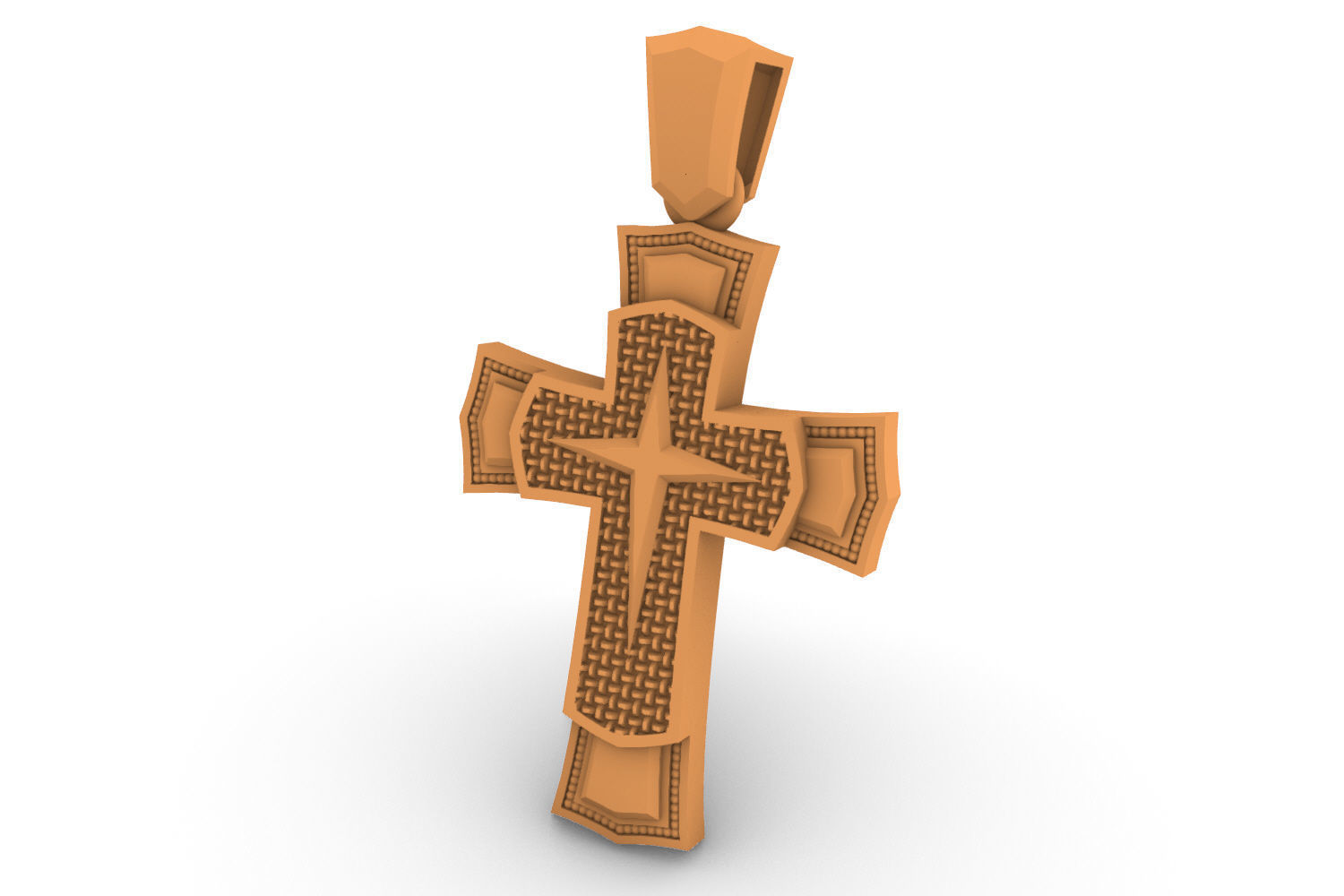 cross pendant 160124 orthodox 3D print model_5