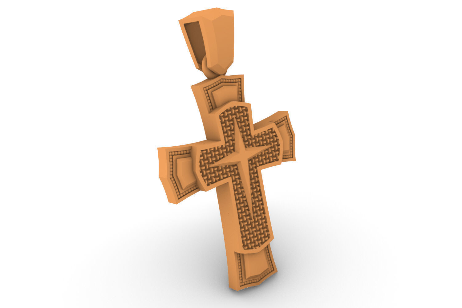 cross pendant 160124 orthodox 3D print model_7