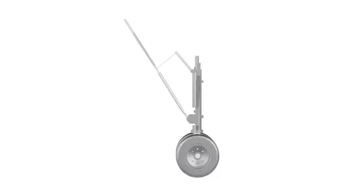 Simple landing gear rigged 3D model