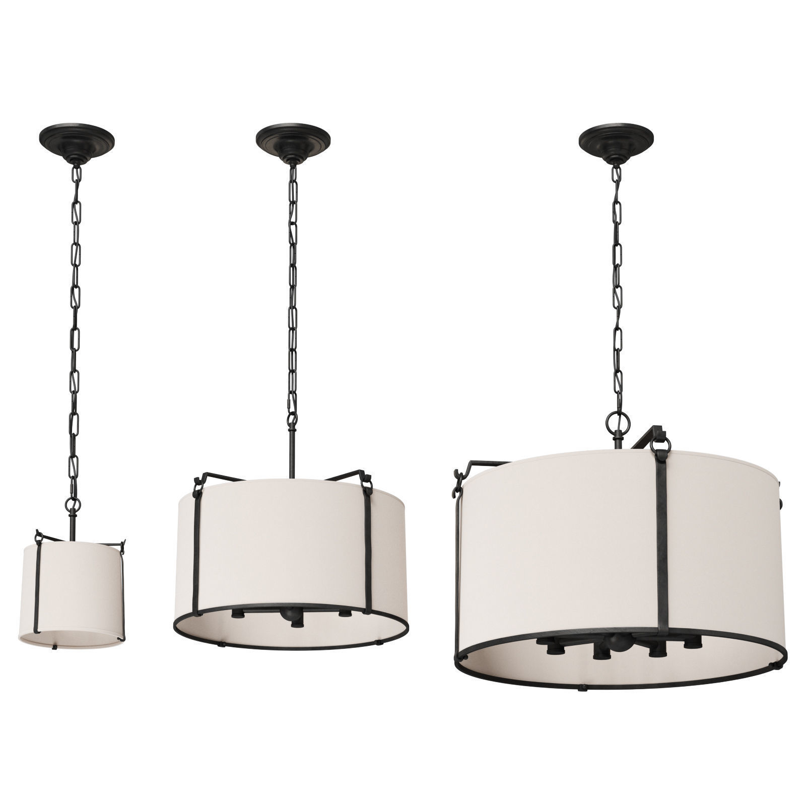 Visual Comfort Pendant Light Aspen 3D model_9