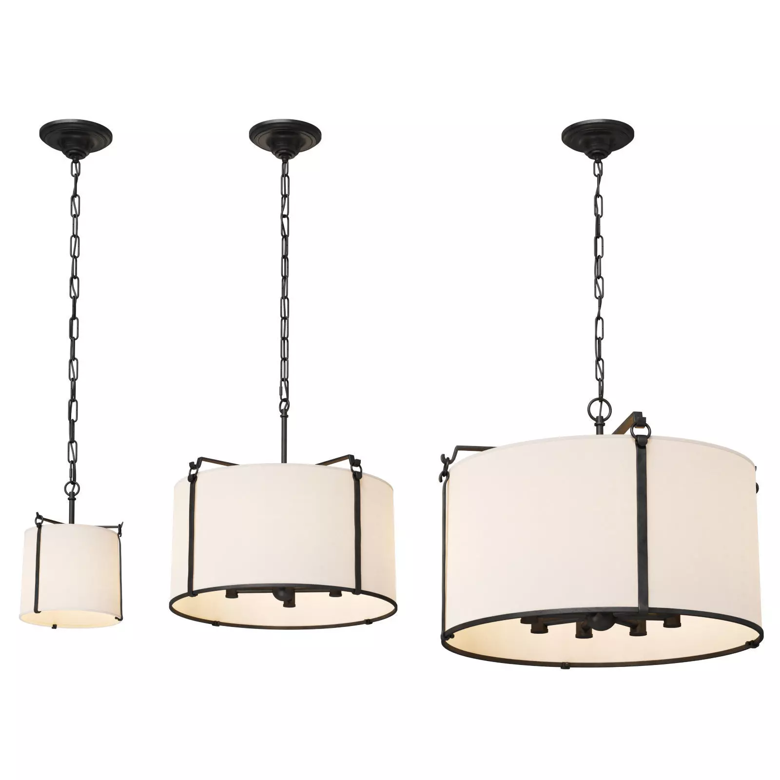 Visual Comfort Pendant Light Aspen 3D model_0