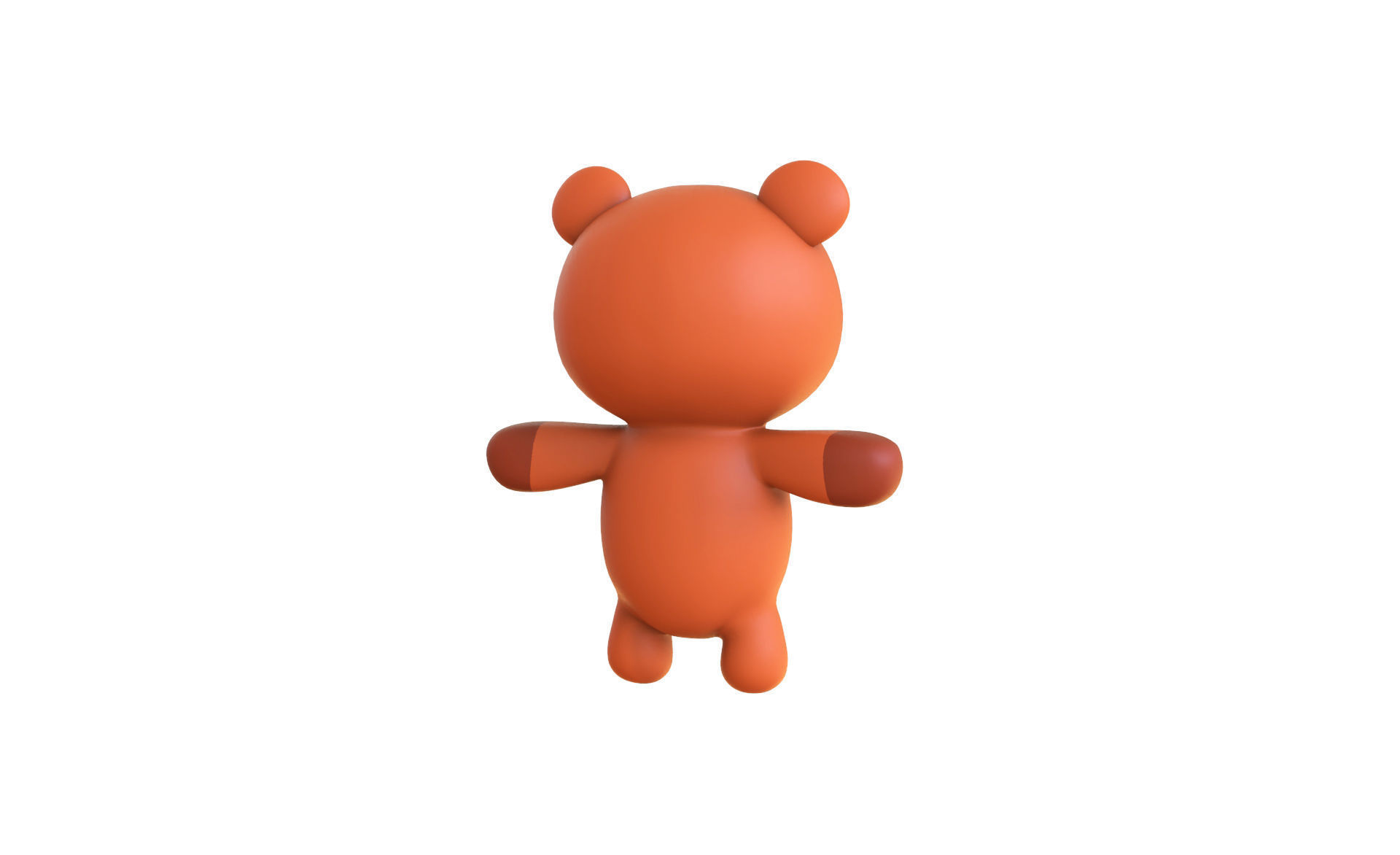 Cartoon Brown Bear 3D model_14