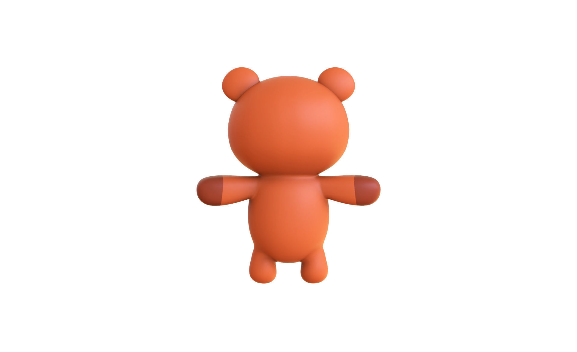 Cartoon Brown Bear 3D model_13