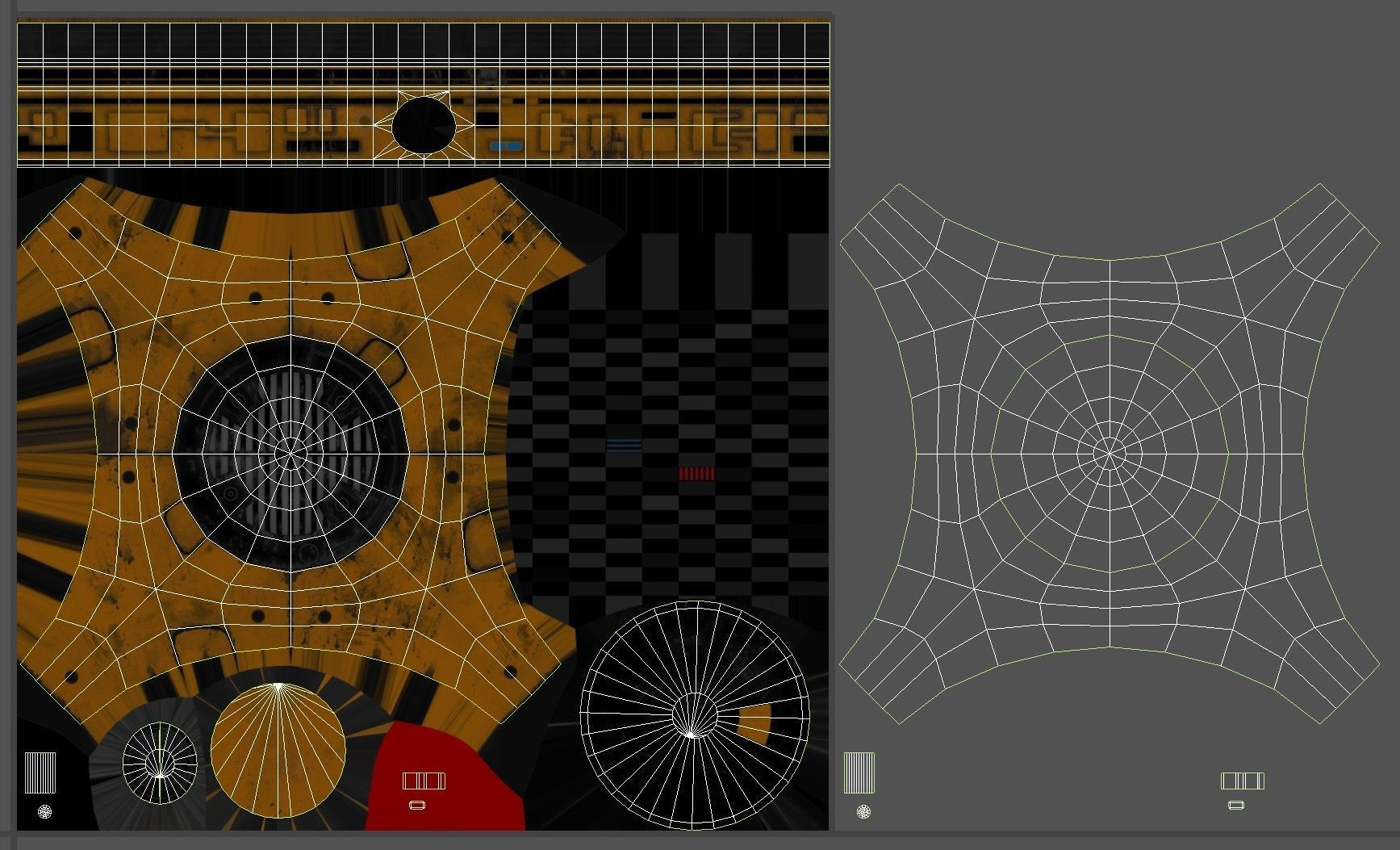 Star Wars BB-9E Robot Droid Yellow Low-poly 3D model_22