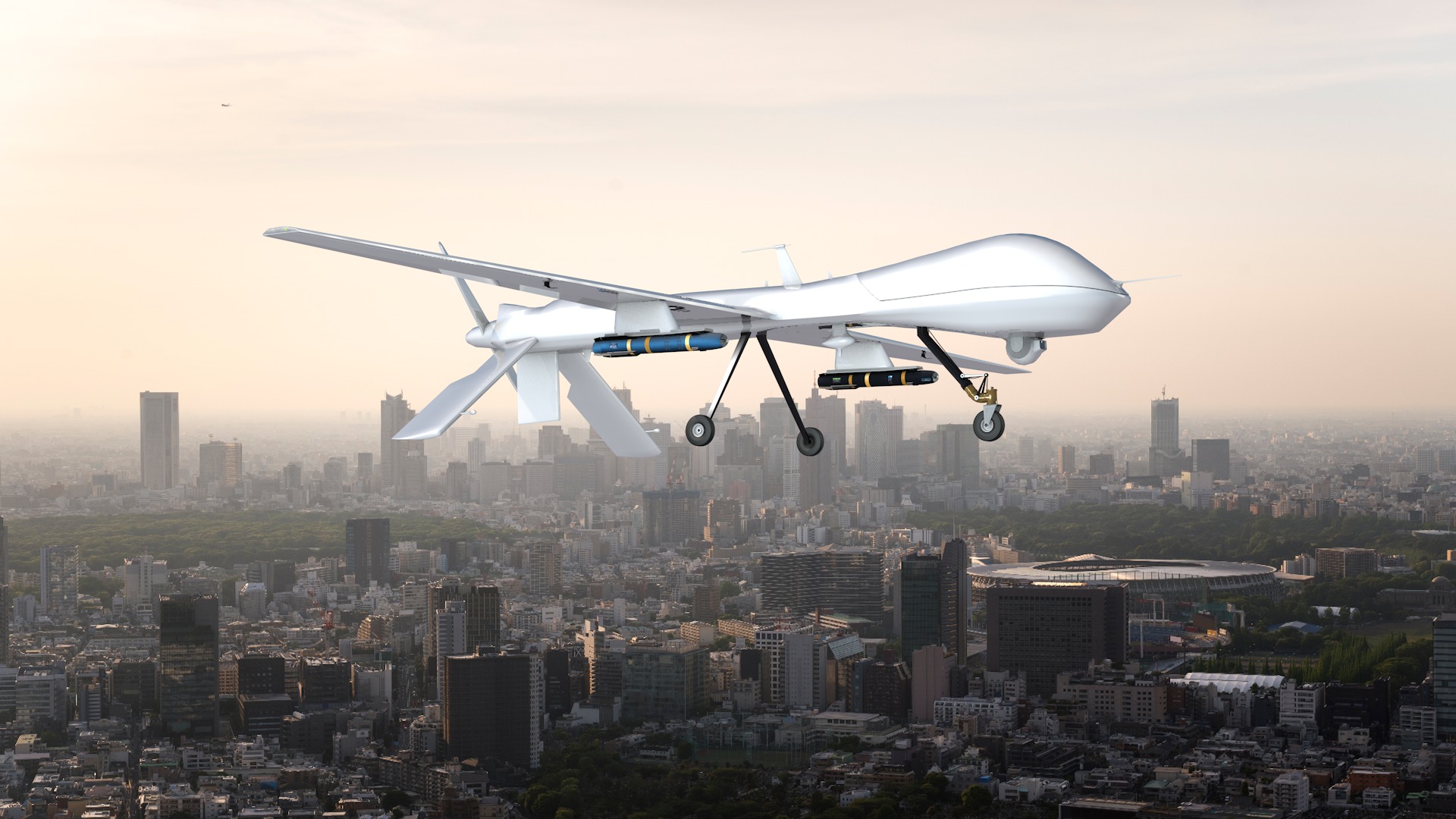 Drone Military Predator Mq-1B 3D model_10