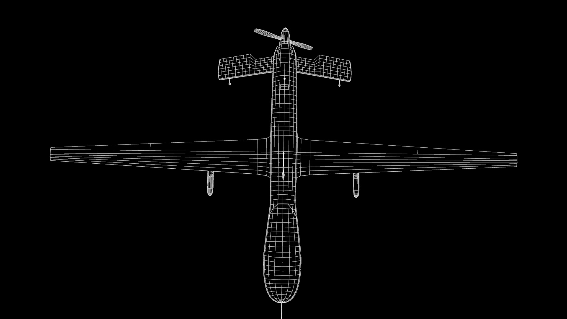 Drone Military Predator Mq-1B 3D model_7